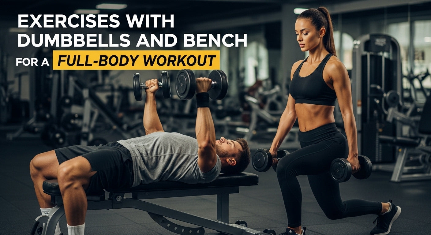9 Easy & Effective Exercises with Bench and Dumbbells