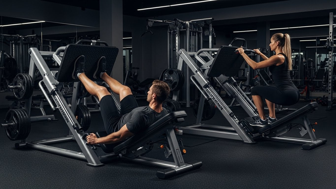 Hack Leg Leg Press & Hack Squat for Strength Gains Without Injury – Trojan Fitness