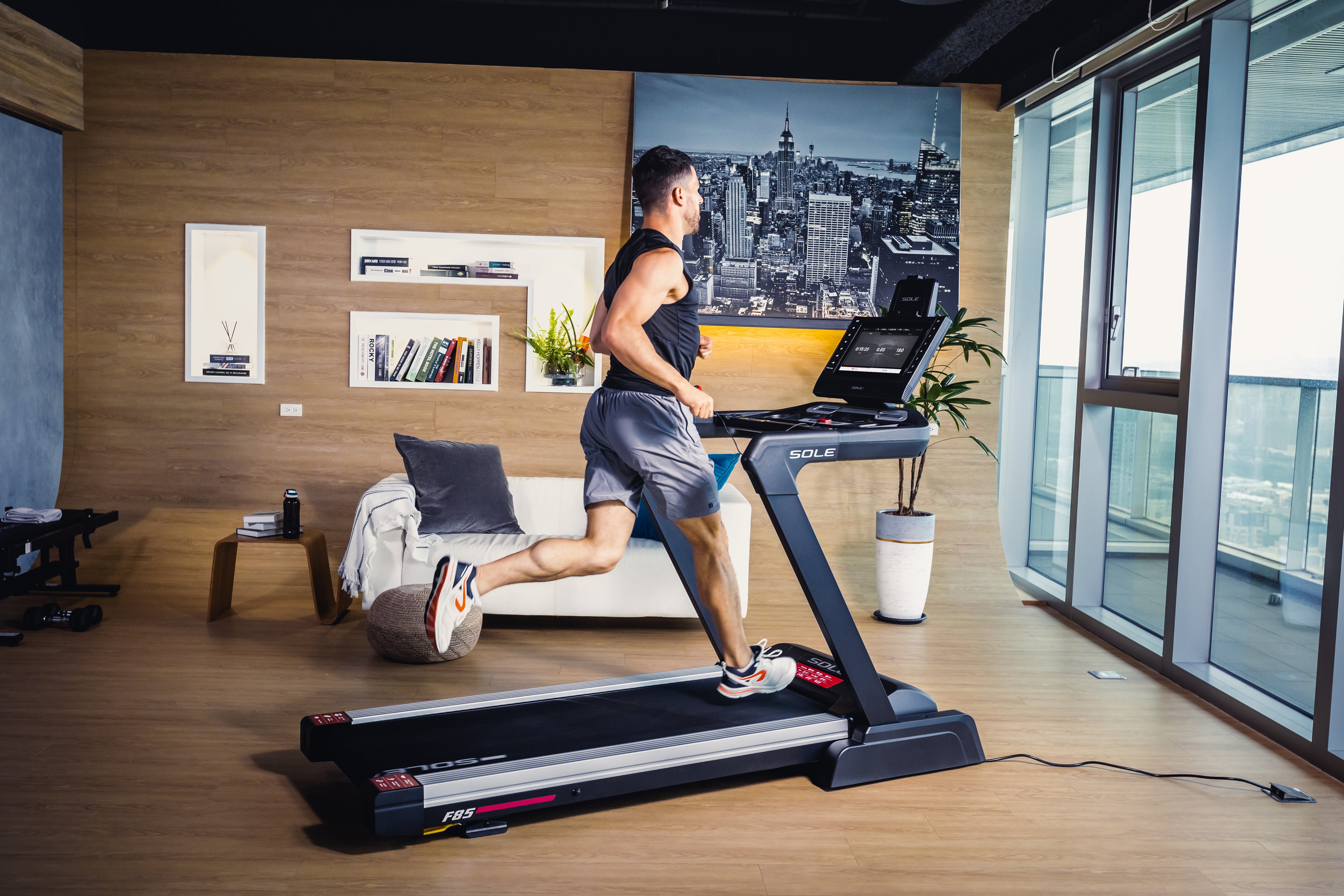 SOLE F85 Treadmill | 15.6″ Touchscreen | 4 HP