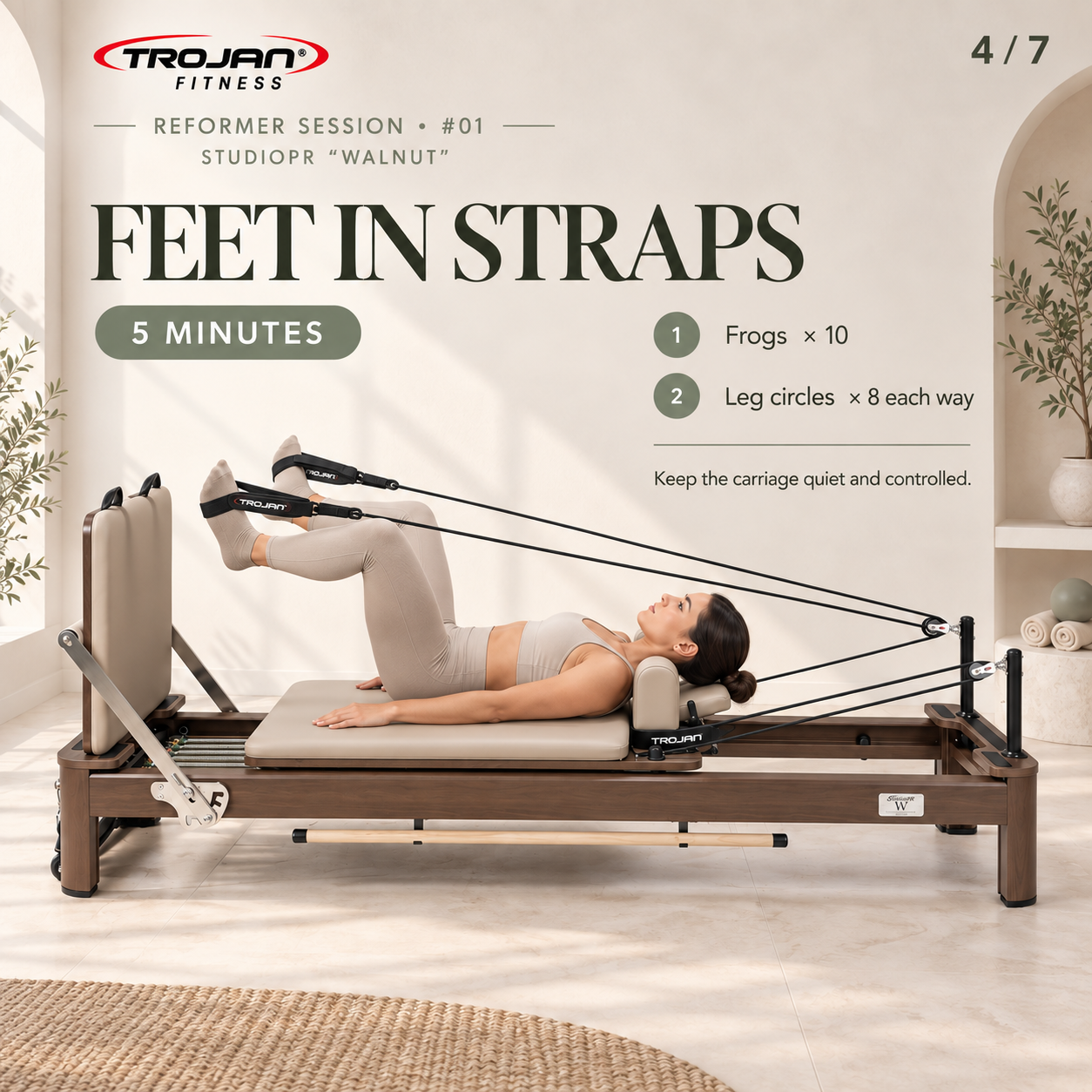 Trojan StudioPR " Walnutt " Premium Aluminium Reformer Inc Box & Jump Board