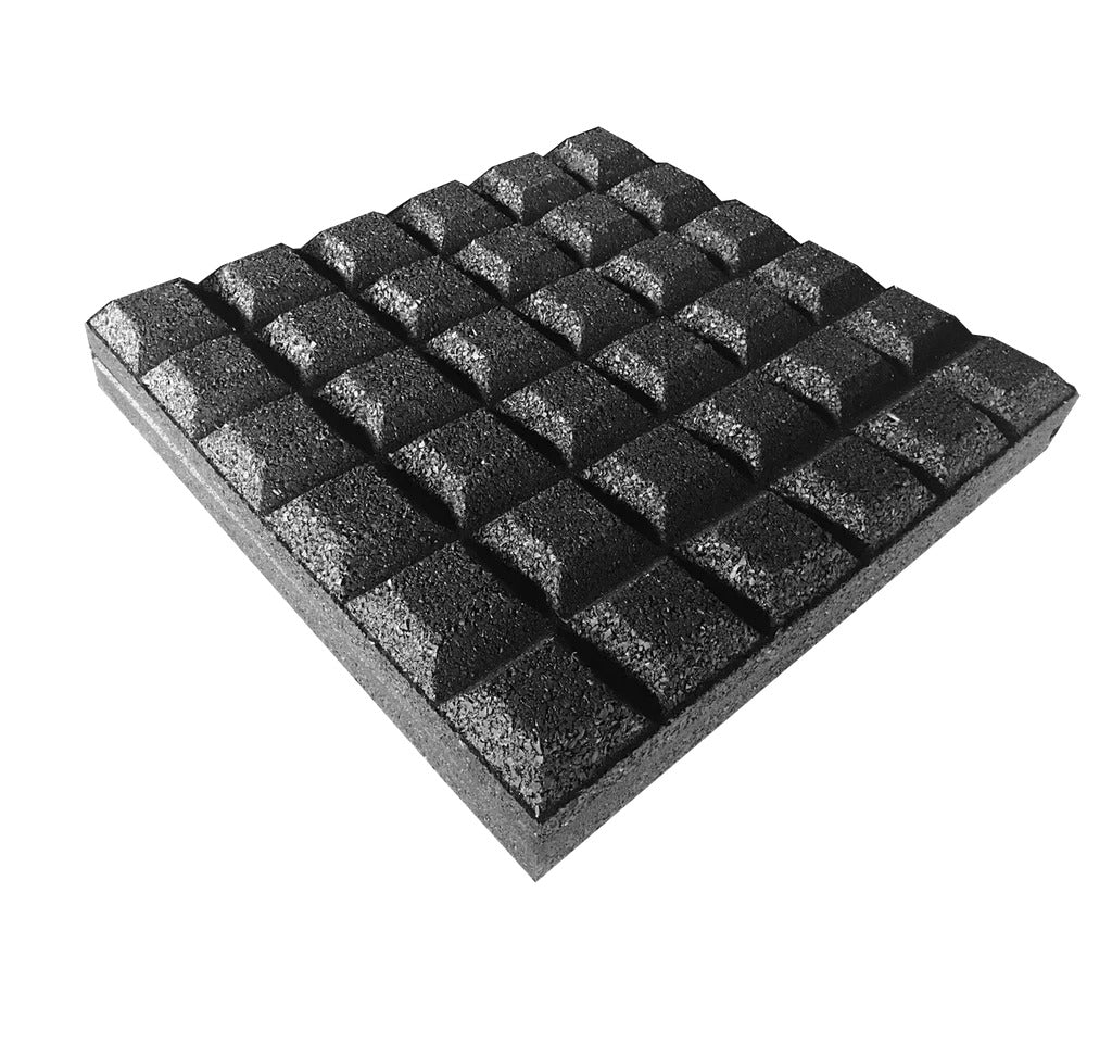 Rubber Black Floor Tile / Gym Mat 50 mm
