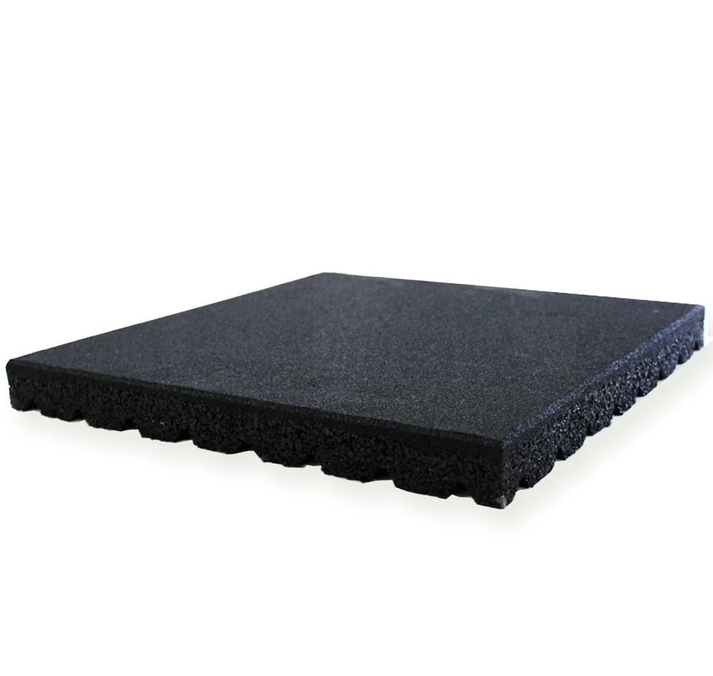 Rubber Black Floor Tile / Gym Mat 50 mm