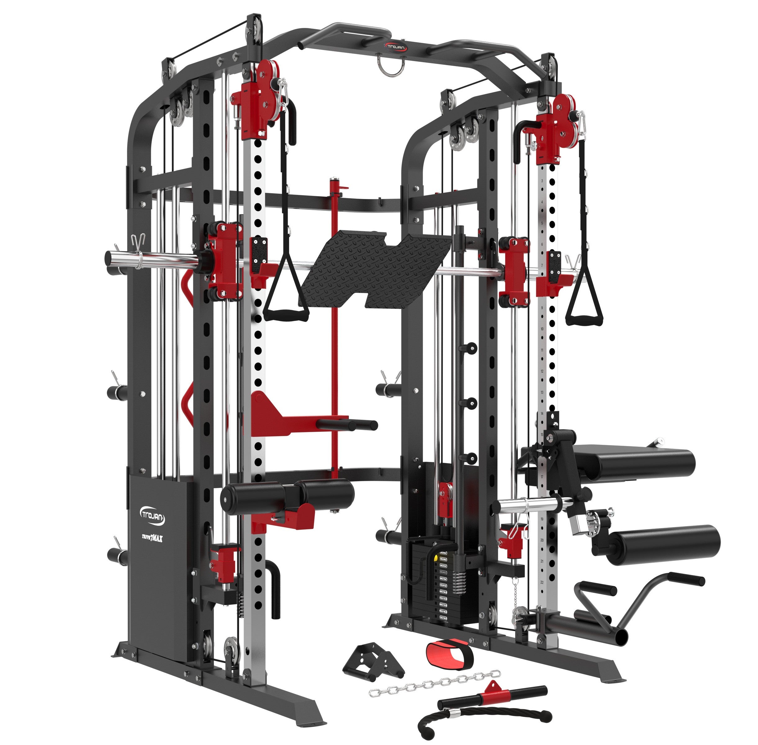 Trojan Seated Leg Ext / Ham String Hip Thrust & Hyper Extension Attachment 7MAX