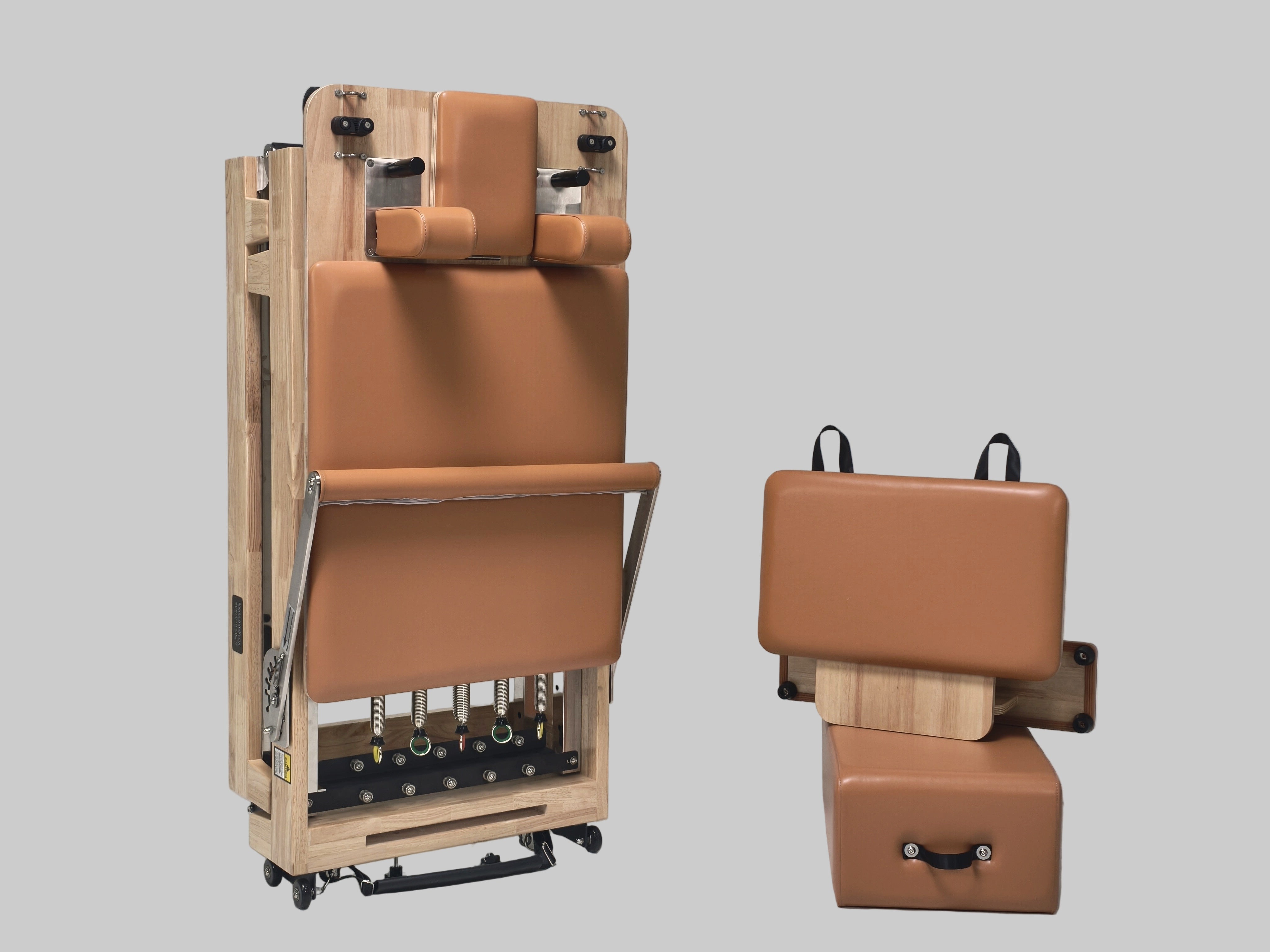Trojan Copper Home Oak Foldable Pilates Reformer – Smart Fitness Value