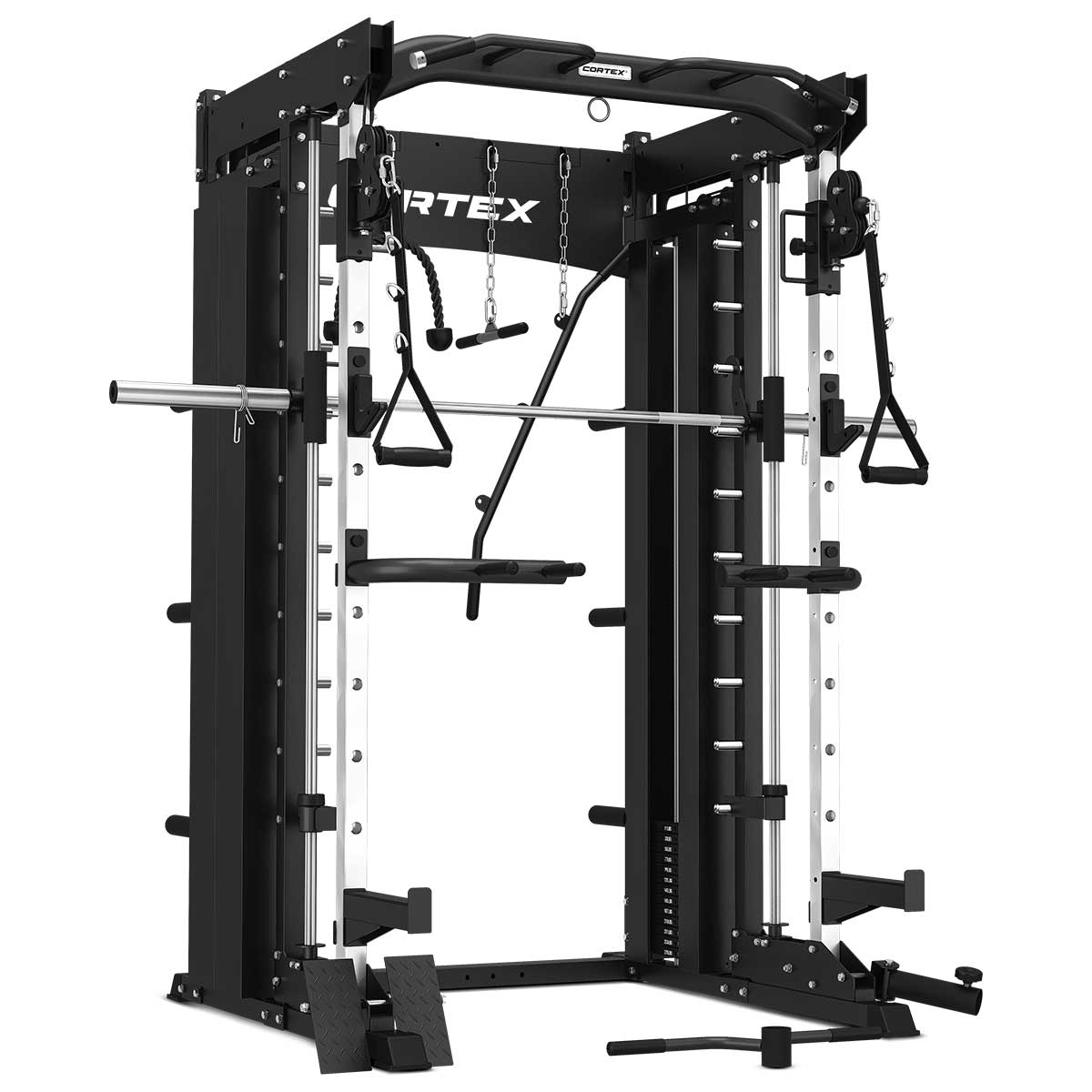 CORTEX SM26 Multi Gym Dual Stack Functional Trainer, Smith Machine, Half Rack
