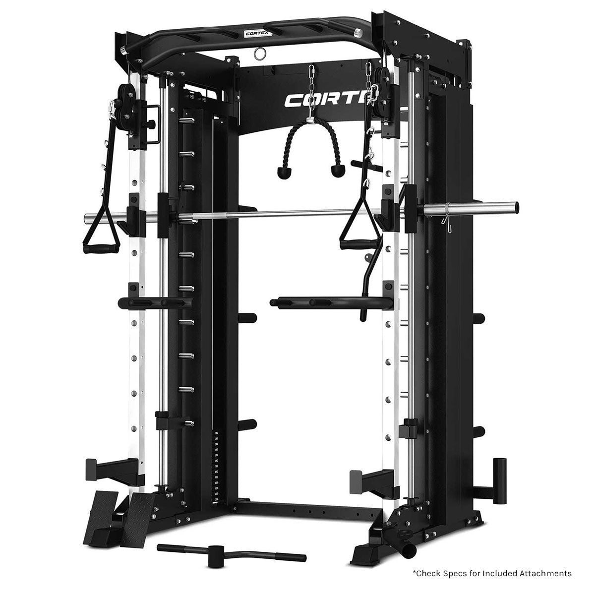 CORTEX SM26 Multi Gym Dual Stack Functional Trainer, Smith Machine, Half Rack