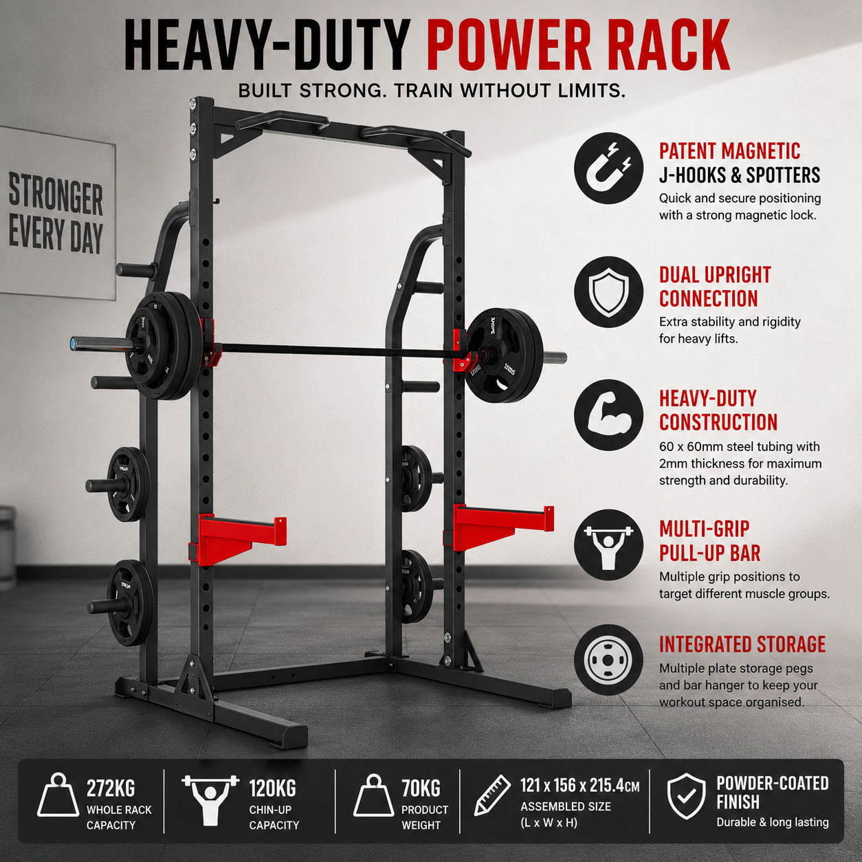 BodyworX PHR3250 Heavy-Duty Half Rack Pak1