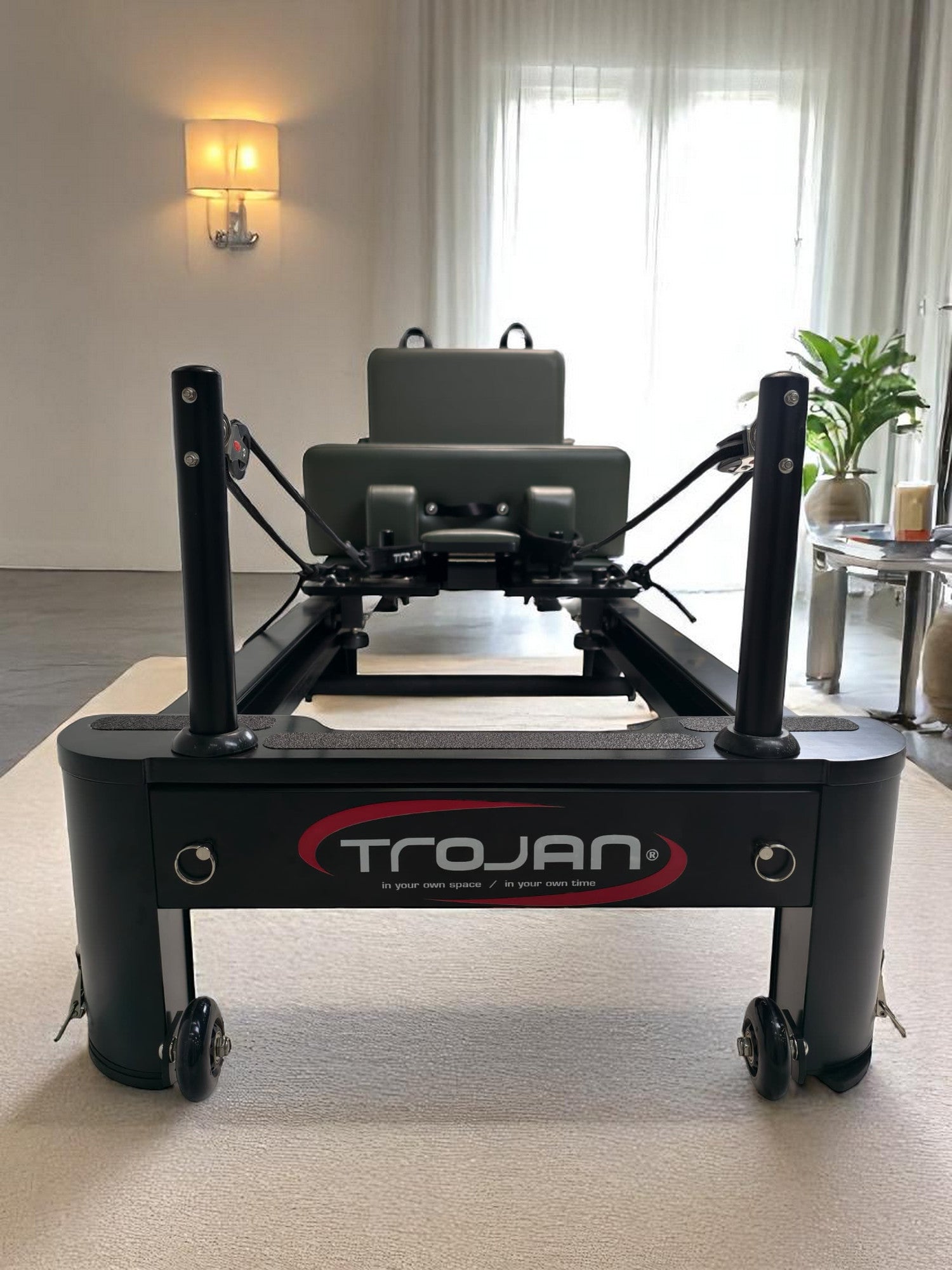 Trojan Folding Aluminium " Calma " Reformer Bundle "V" Fold Treadmill Pak