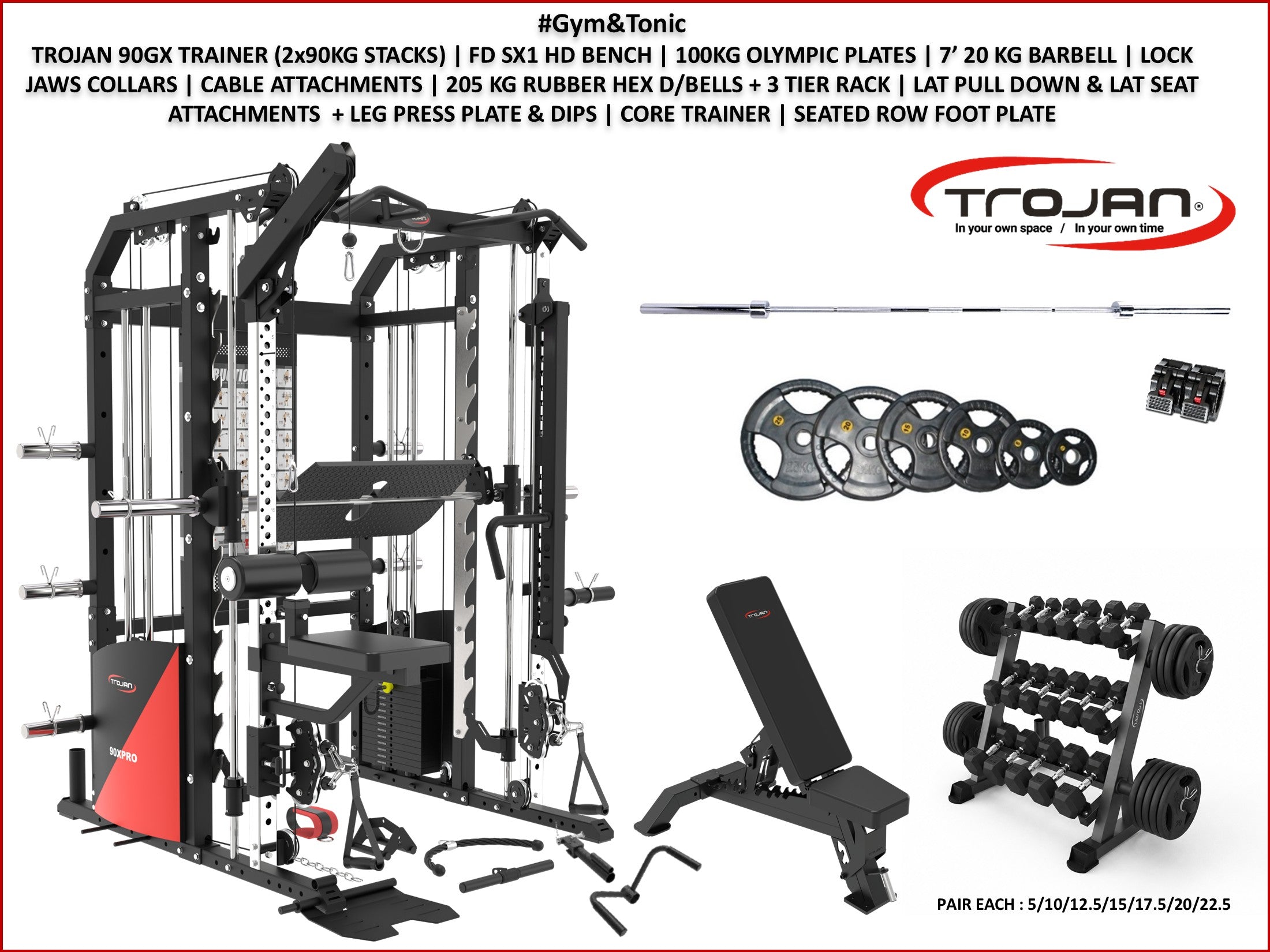 90XPRO All – In – One Trainer Gym&Tonic Pack