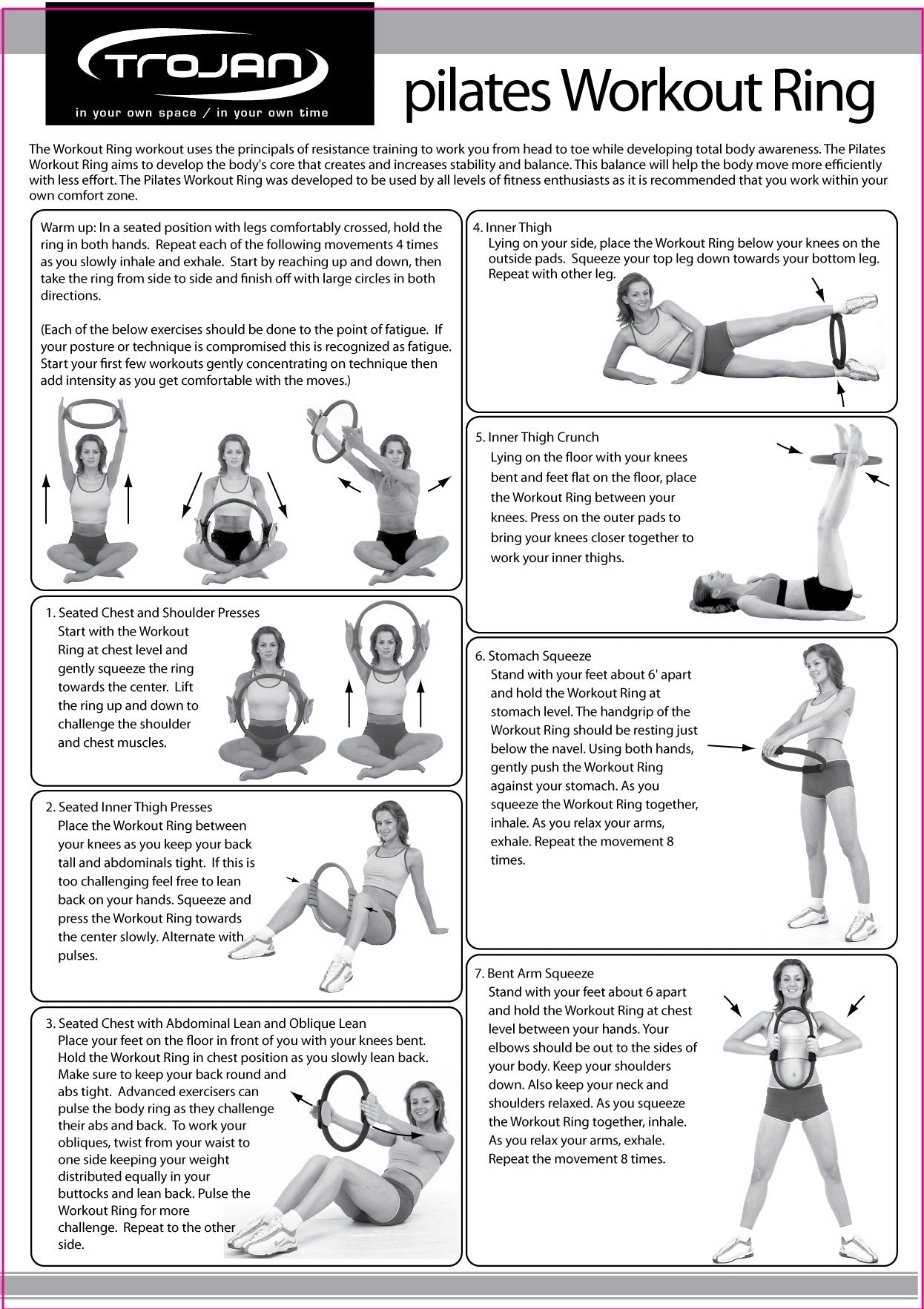 Pilates Ring Beginner Pilates Thigh Toning Workout Magic Circle