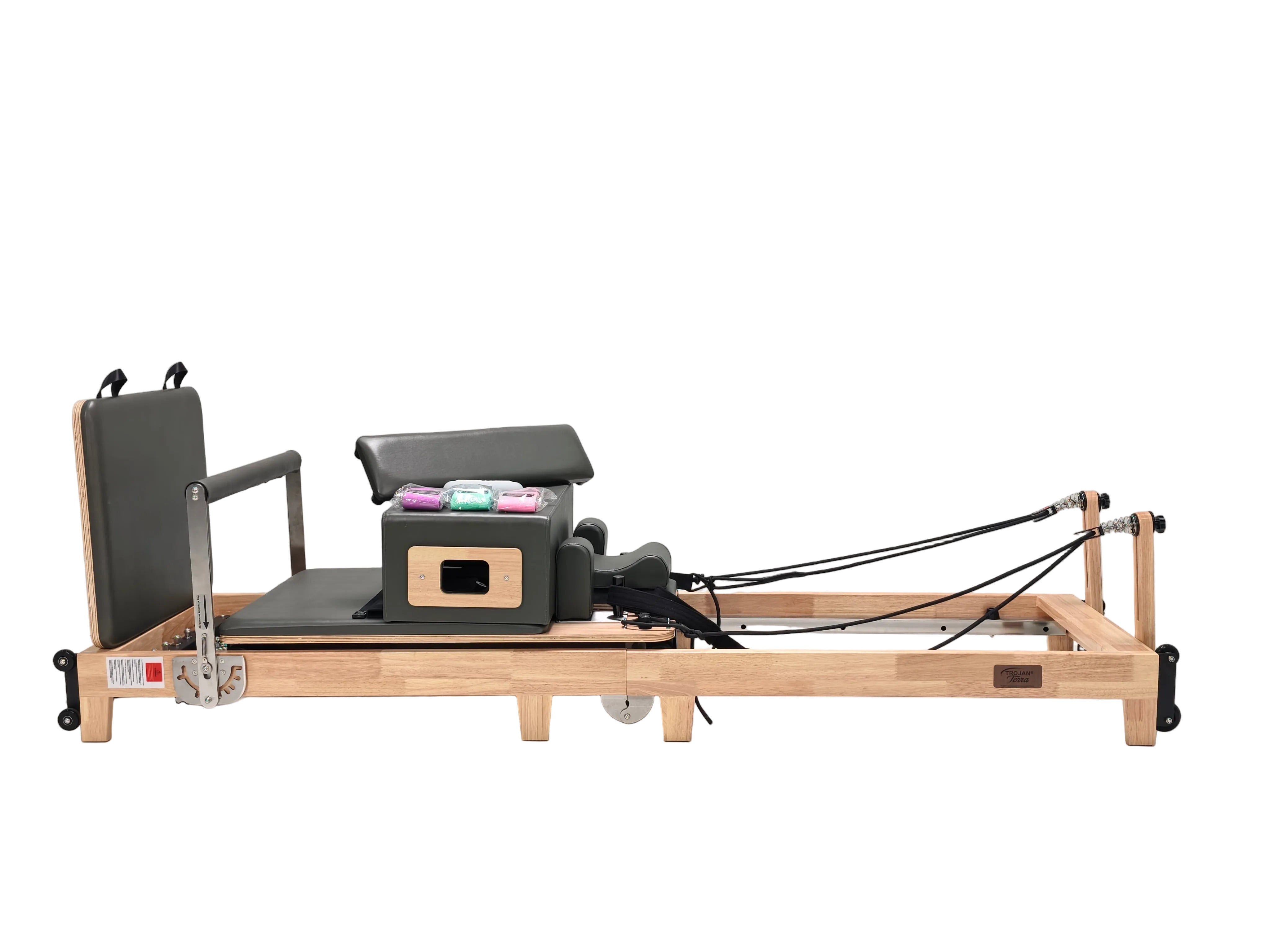 Trojan Green Home Oak Foldable Pilates Reformer – Smart Fitness Value New