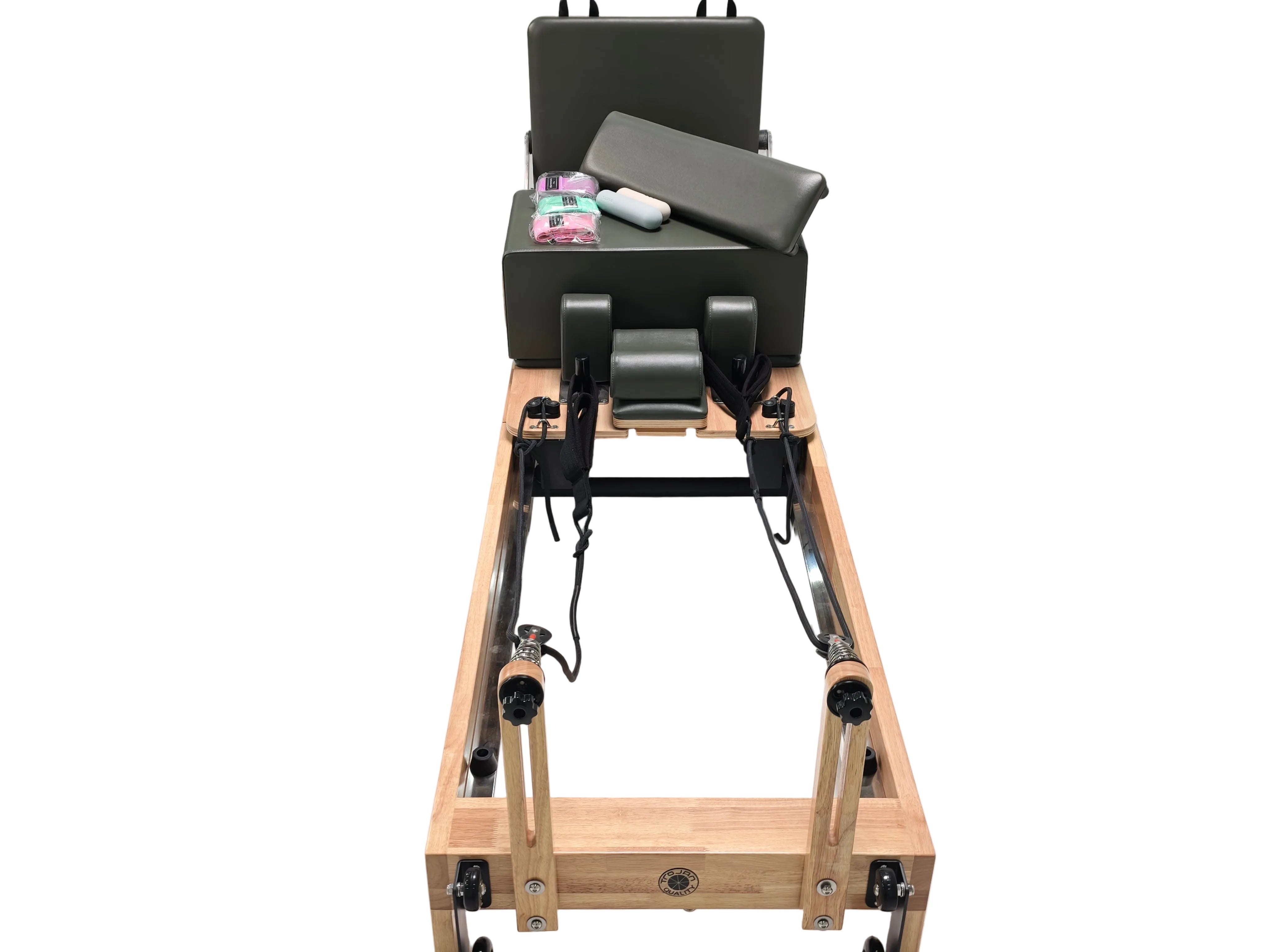 Trojan TERRA GREEN Oak Folding Reformer Inc Box & Jump Board New
