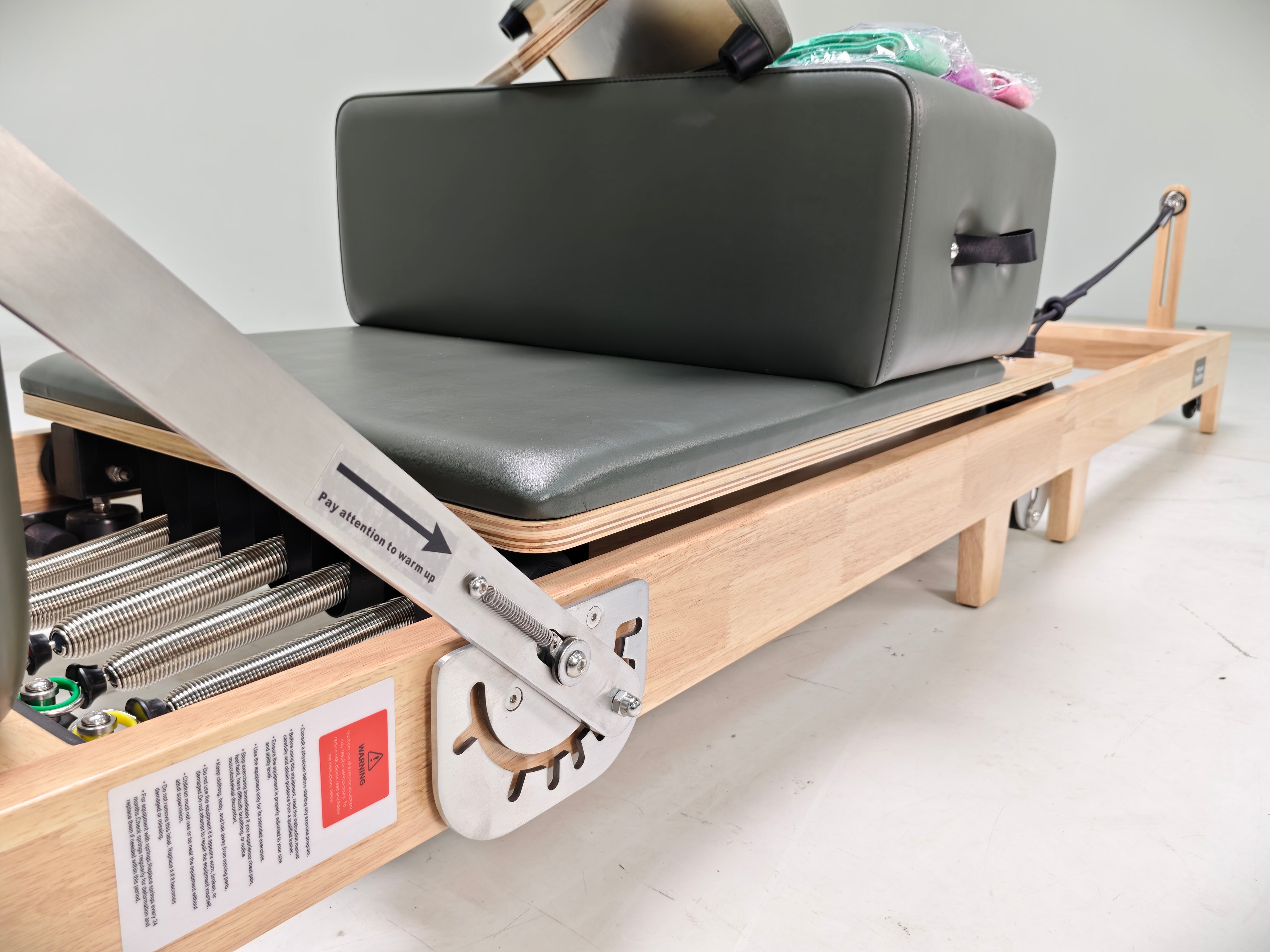 Trojan Green Home Oak Foldable Pilates Reformer – Smart Fitness Value New