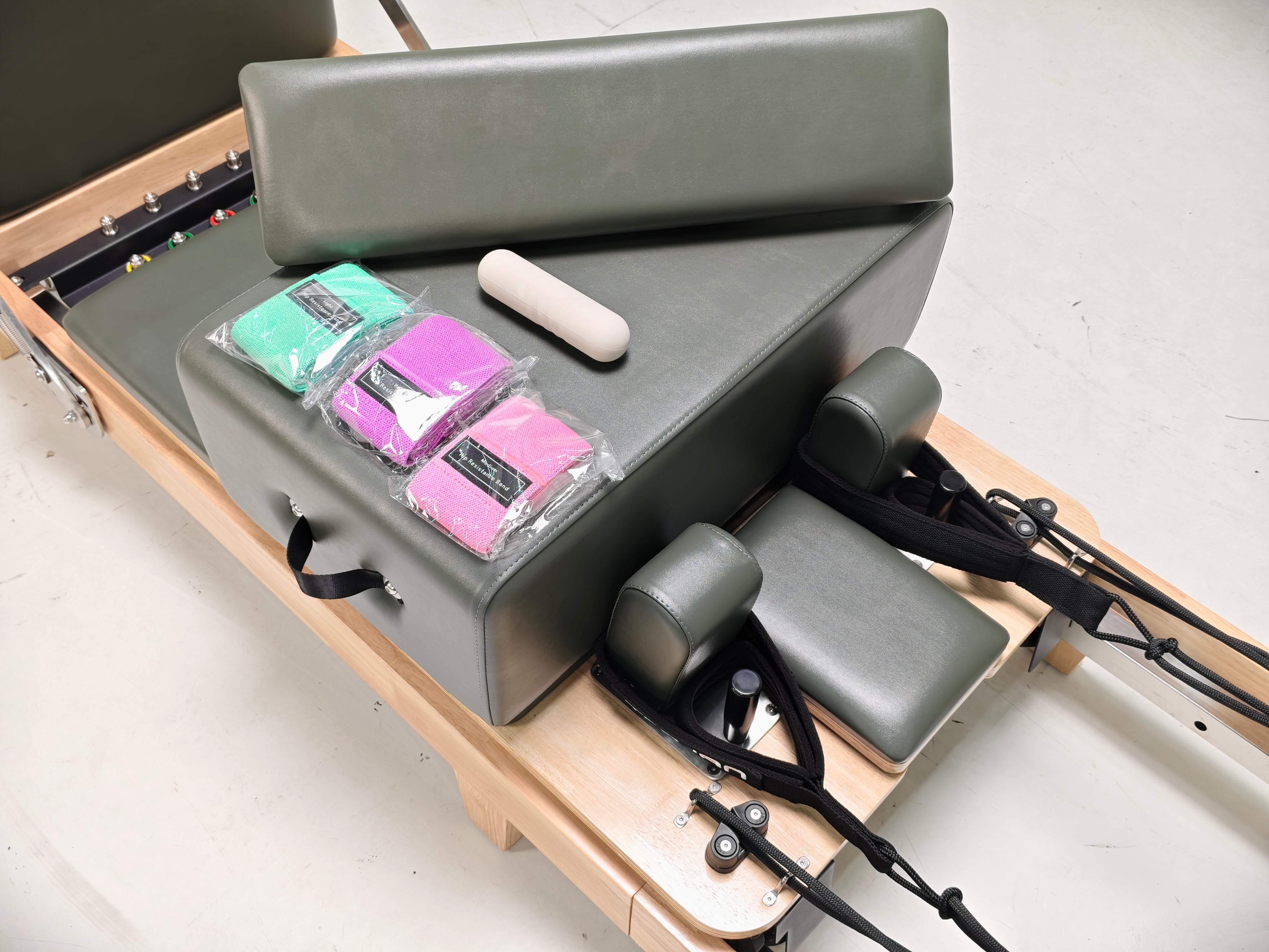 Trojan Green Home Oak Foldable Pilates Reformer – Smart Fitness Value New