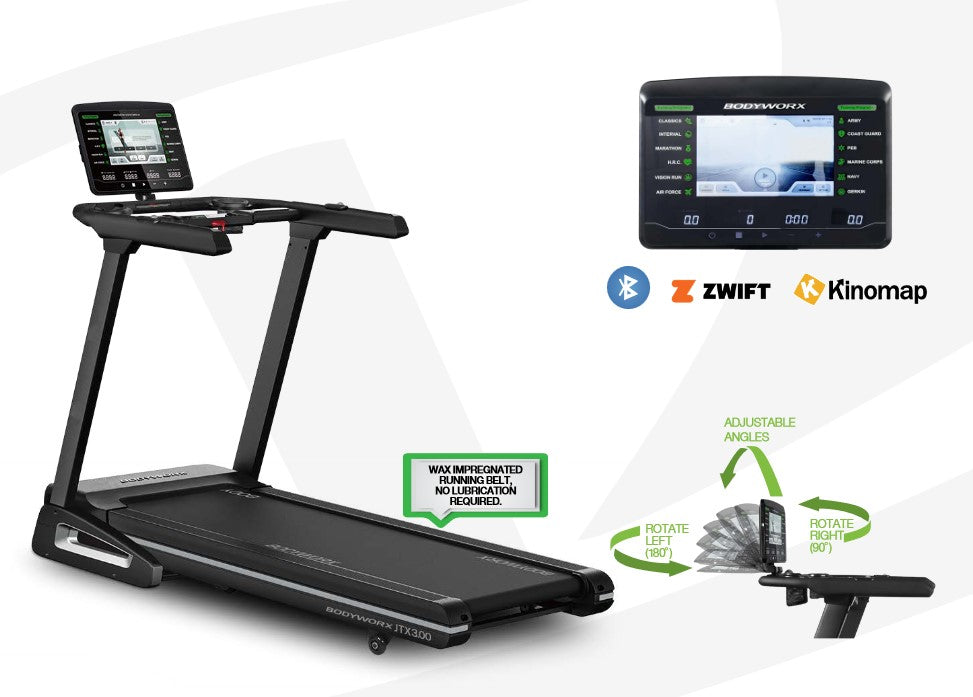 Bodyworx JTX3.00 10.1” TFT Treadmill * NEW *