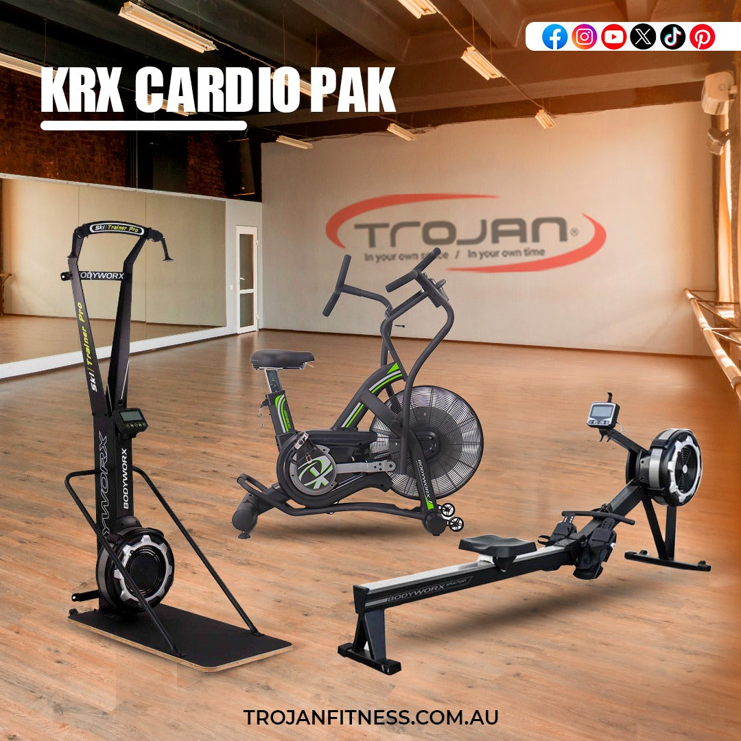 Ski ErgTrainer + Air Bike + KRX Rower Cardio Pak