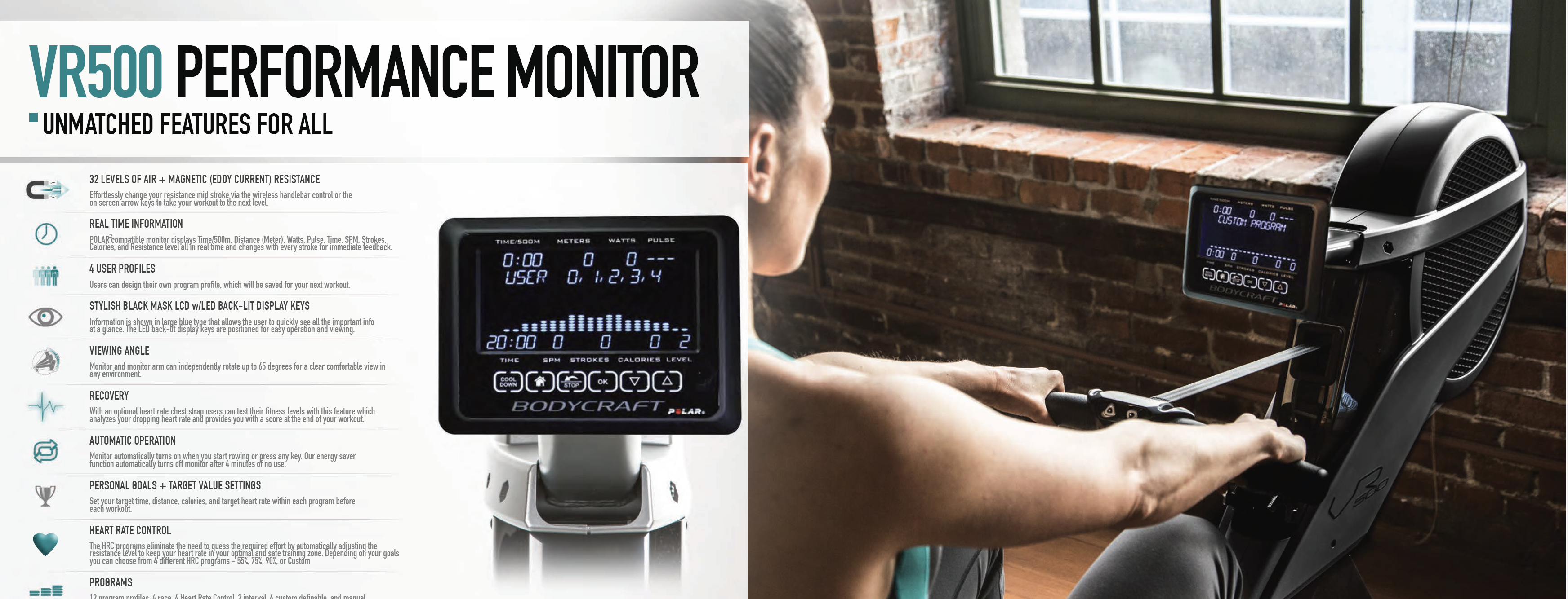 KVR500 MONITOR PERFORMACE SPECS