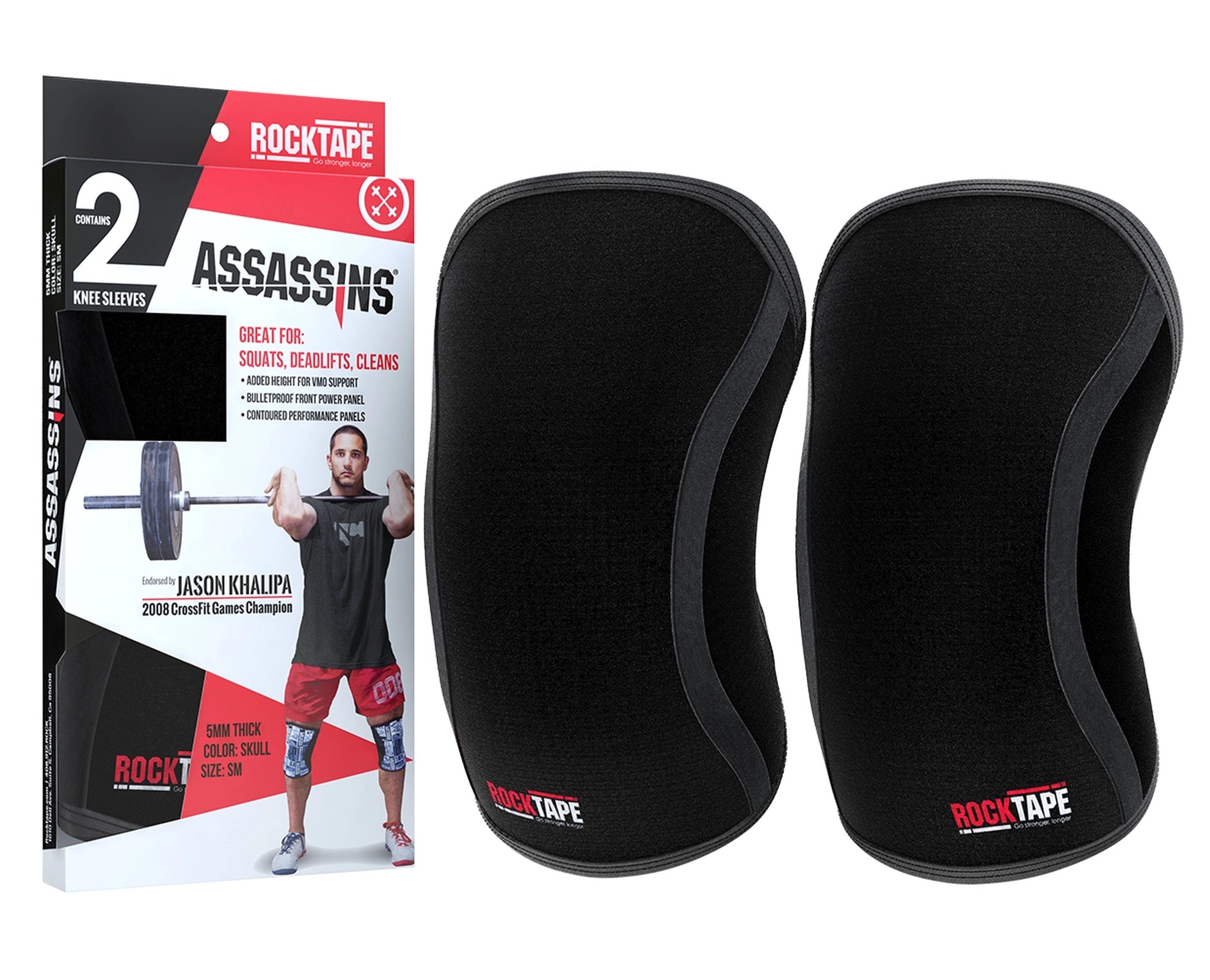 Knee Sleeve Assassins Black 