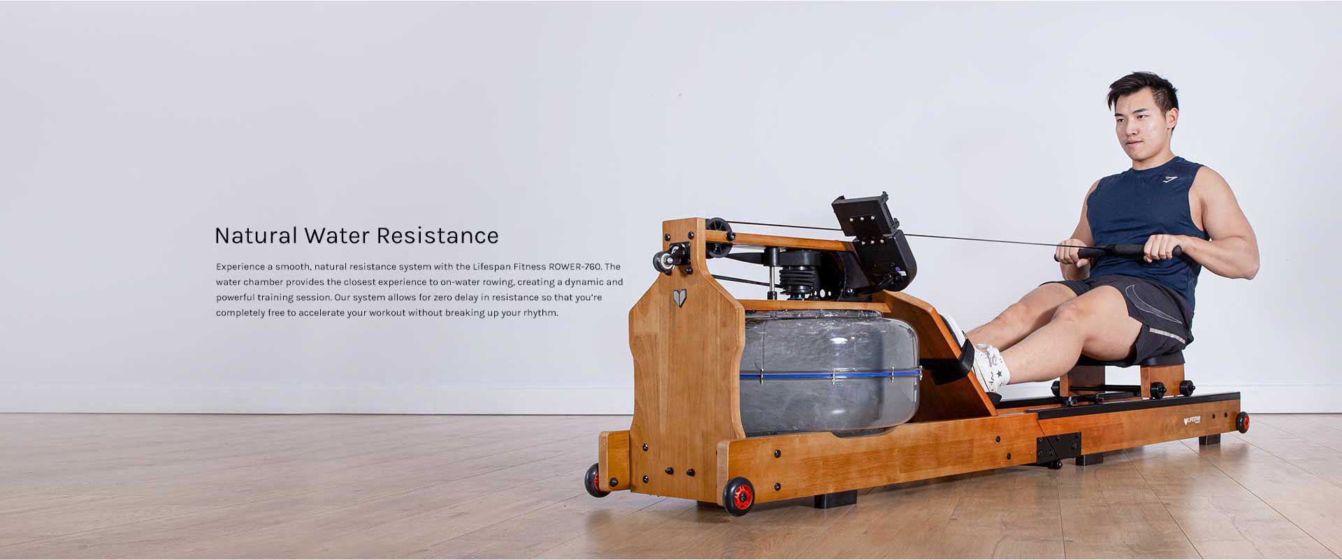 Lifespan Fitness ROWER-760 Water Resistance Foldable Rowing Machine