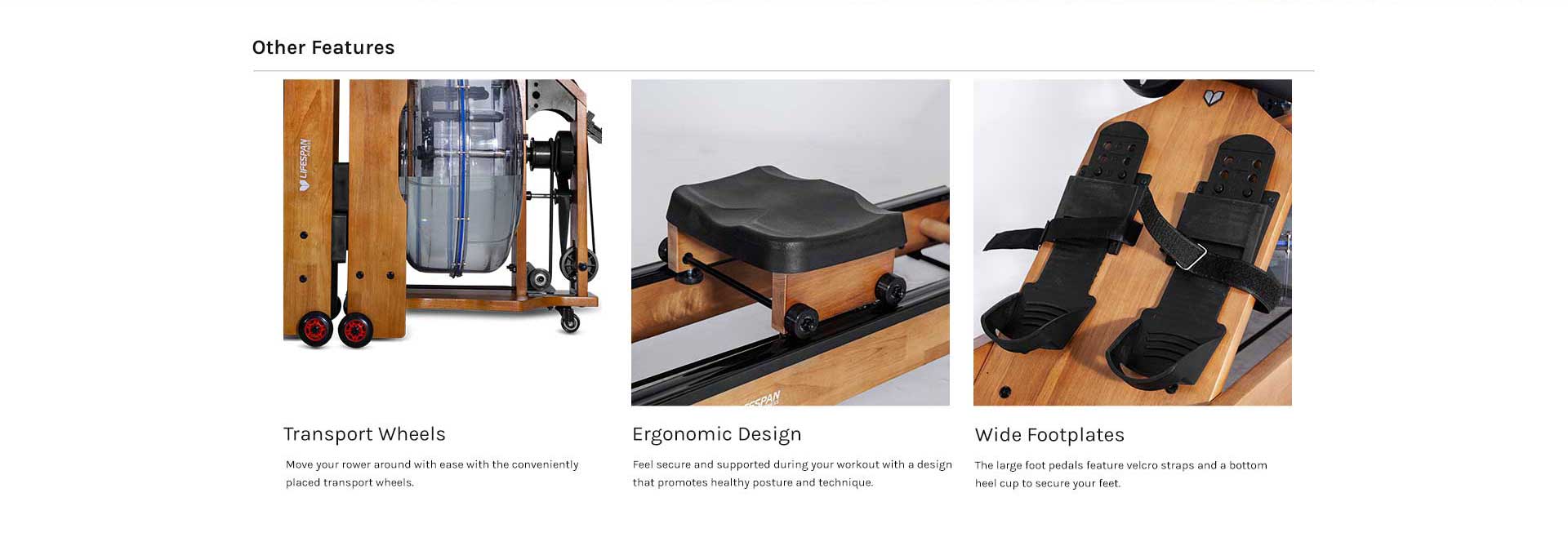 Lifespan Fitness ROWER-760 Water Resistance Foldable Rowing Machine