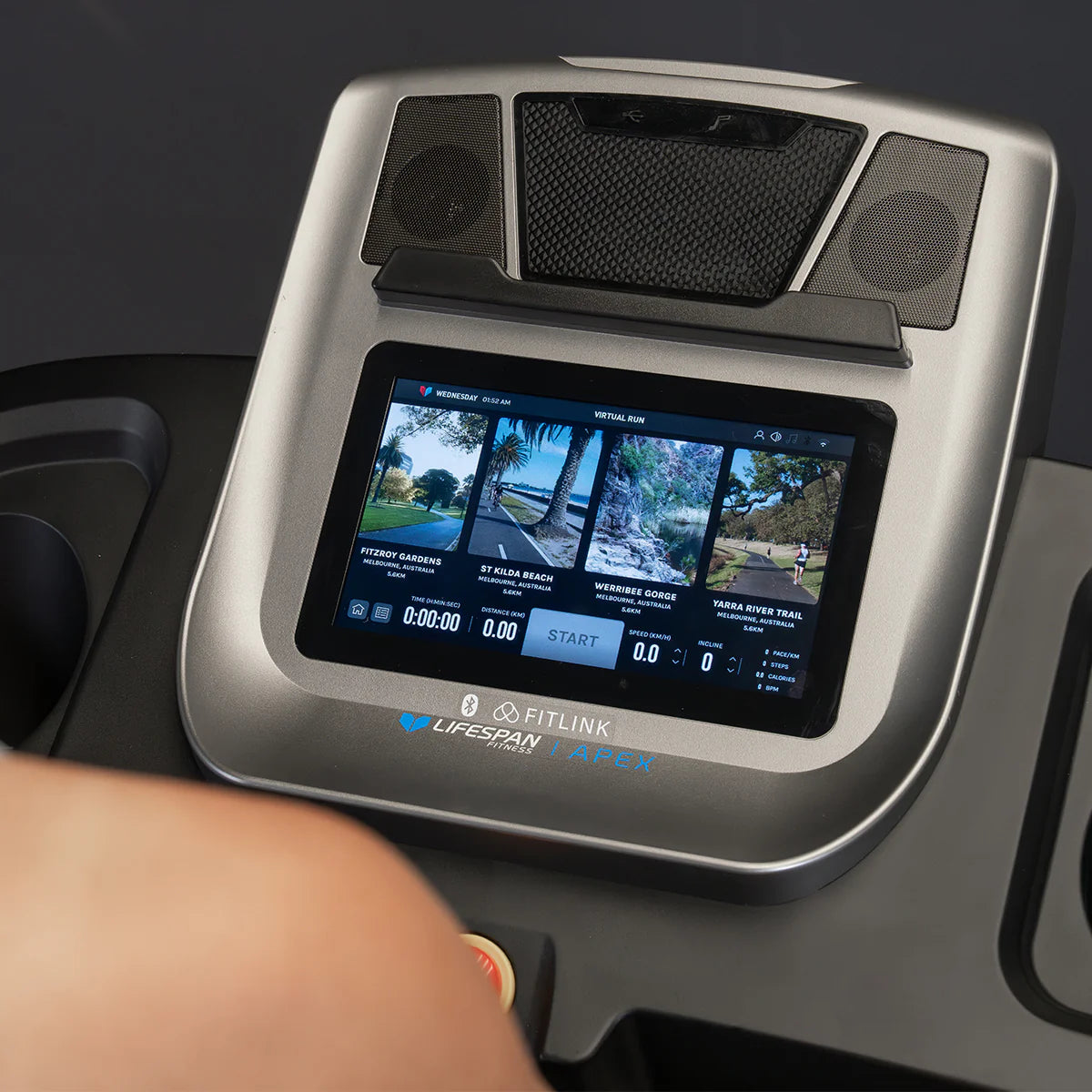 Lifespan Fitness Apex 2 Smart  10.1" Smart HD TFT Touchscreen Treadmill