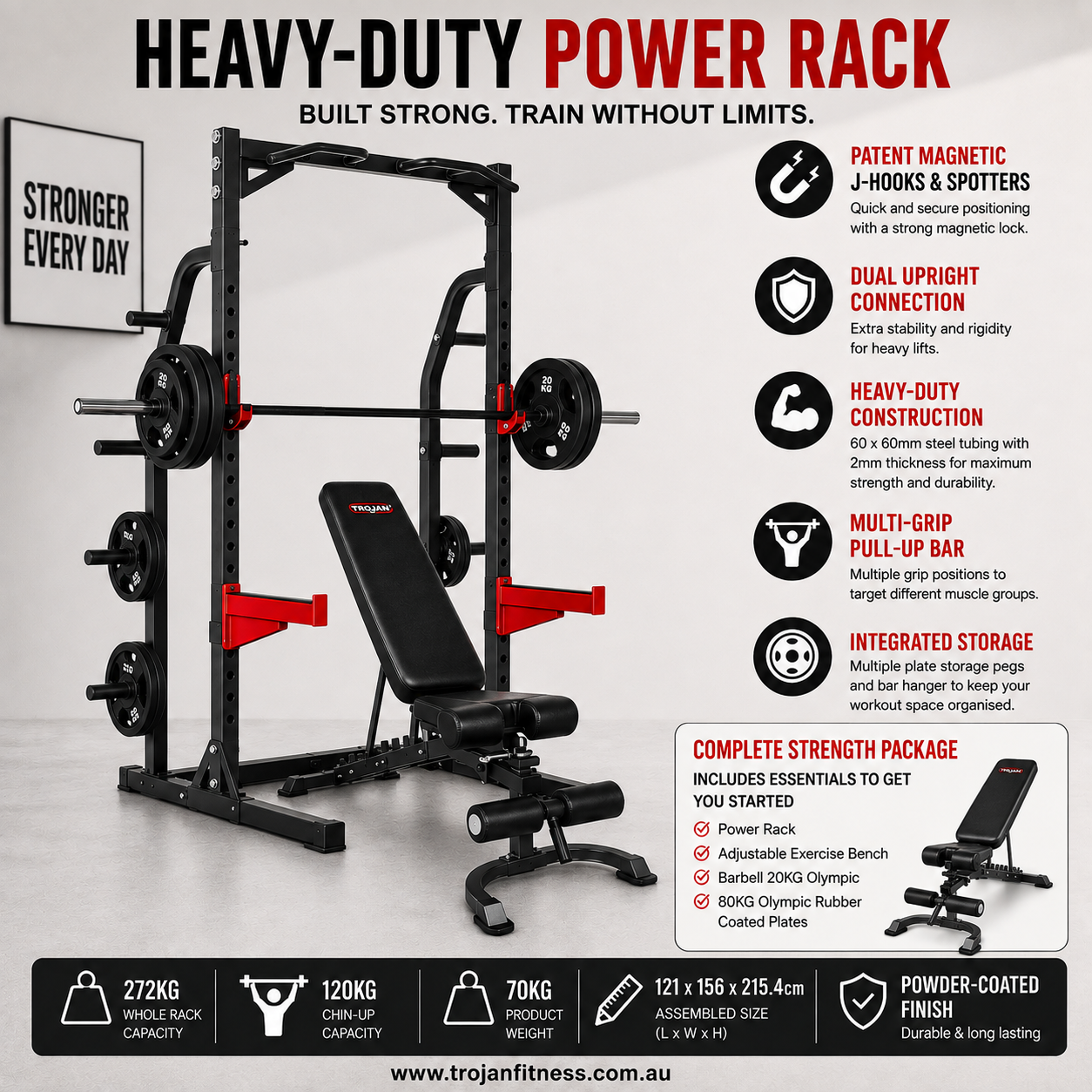 BodyworX PHR3250 Heavy-Duty Half Rack Pak1