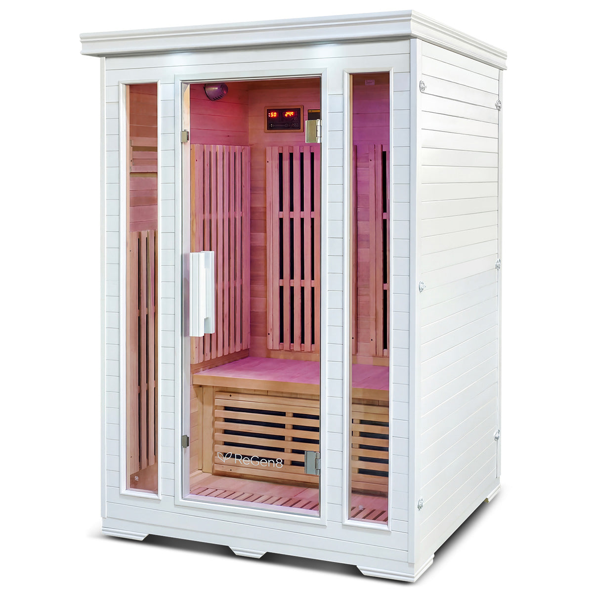 ReGen8 Duo - V3 2 Person 2040W Infrared Sauna in White