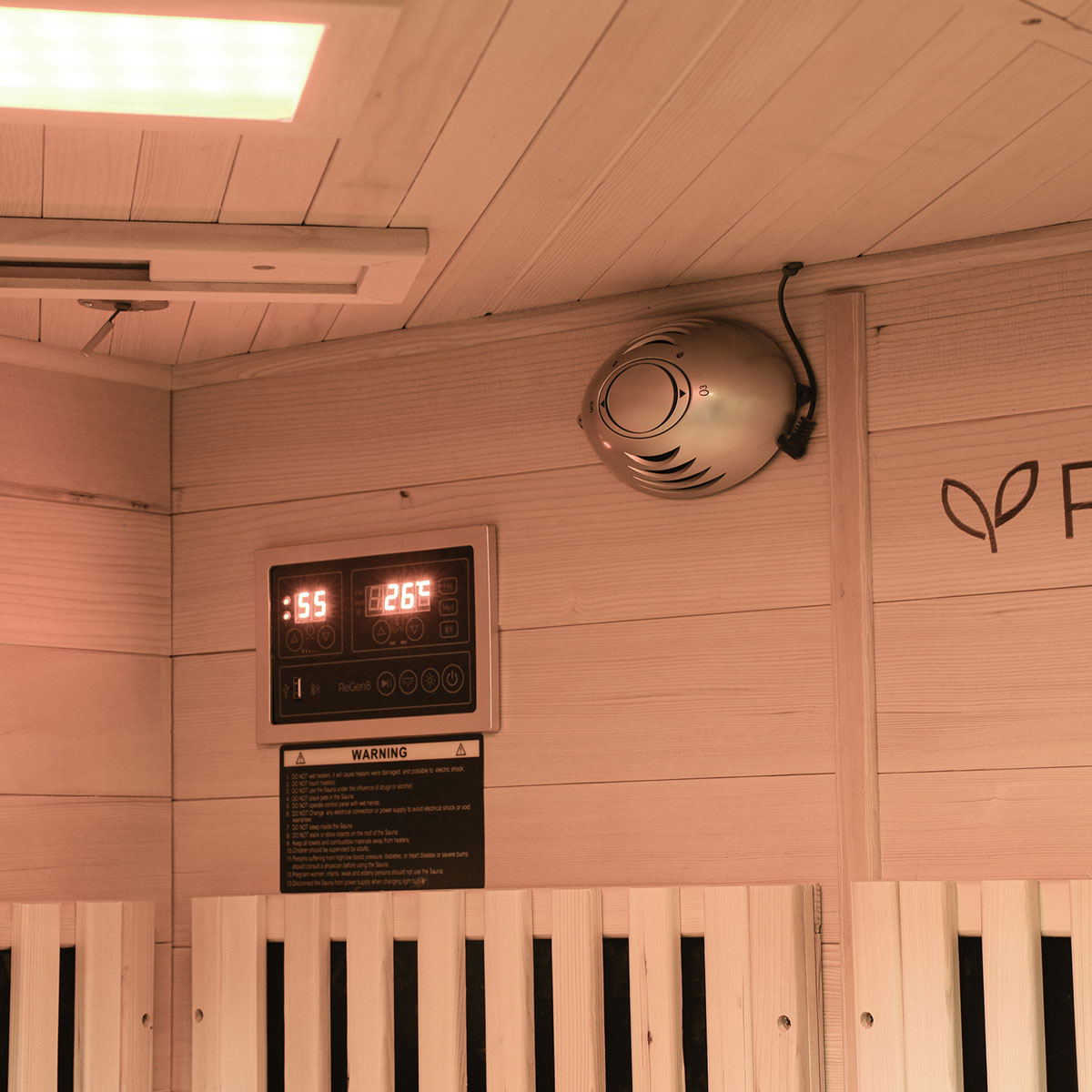 ReGen8 Quadro Corner - 4 Person 2640W Infrared Sauna