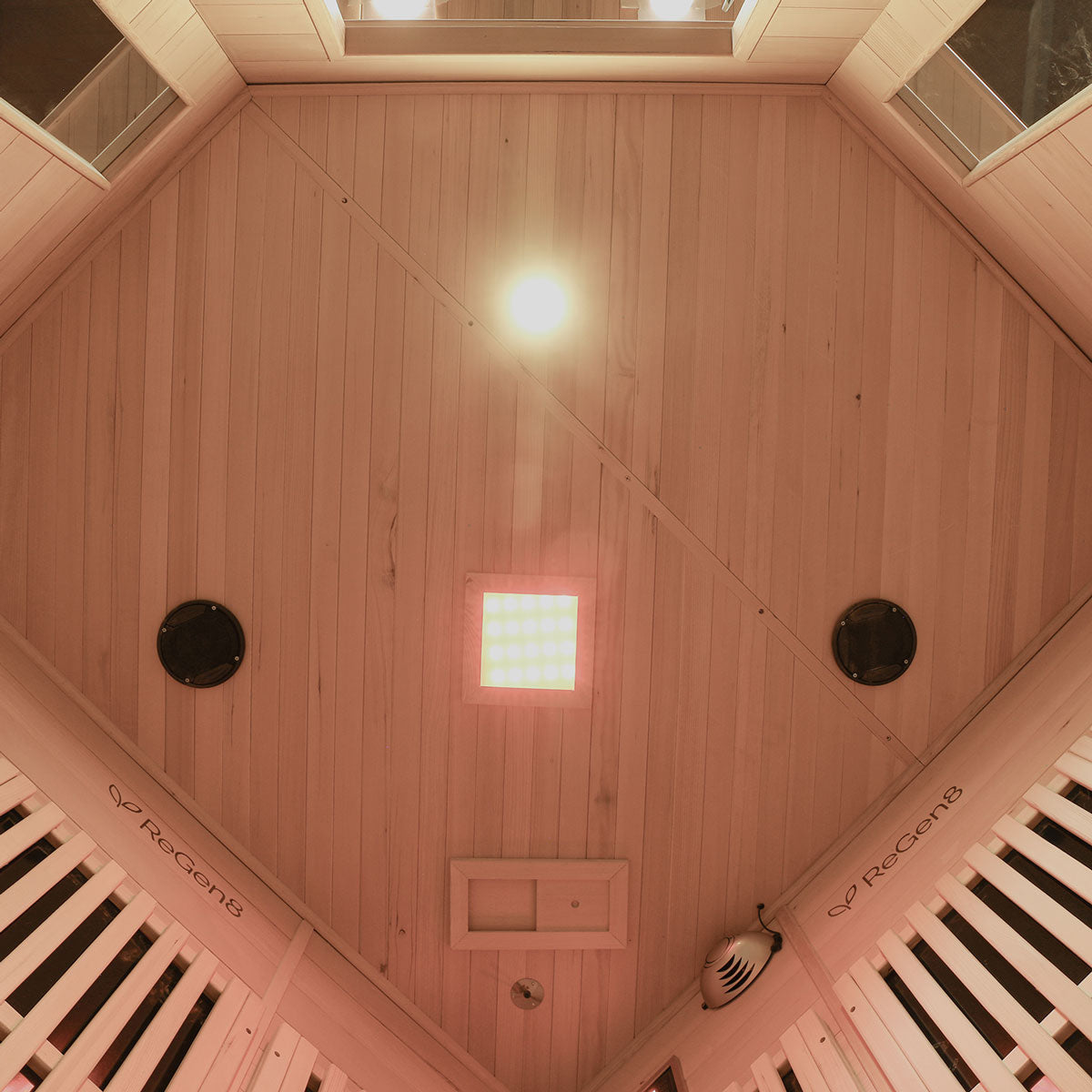 ReGen8 Quadro Corner - 4 Person 2640W Infrared Sauna