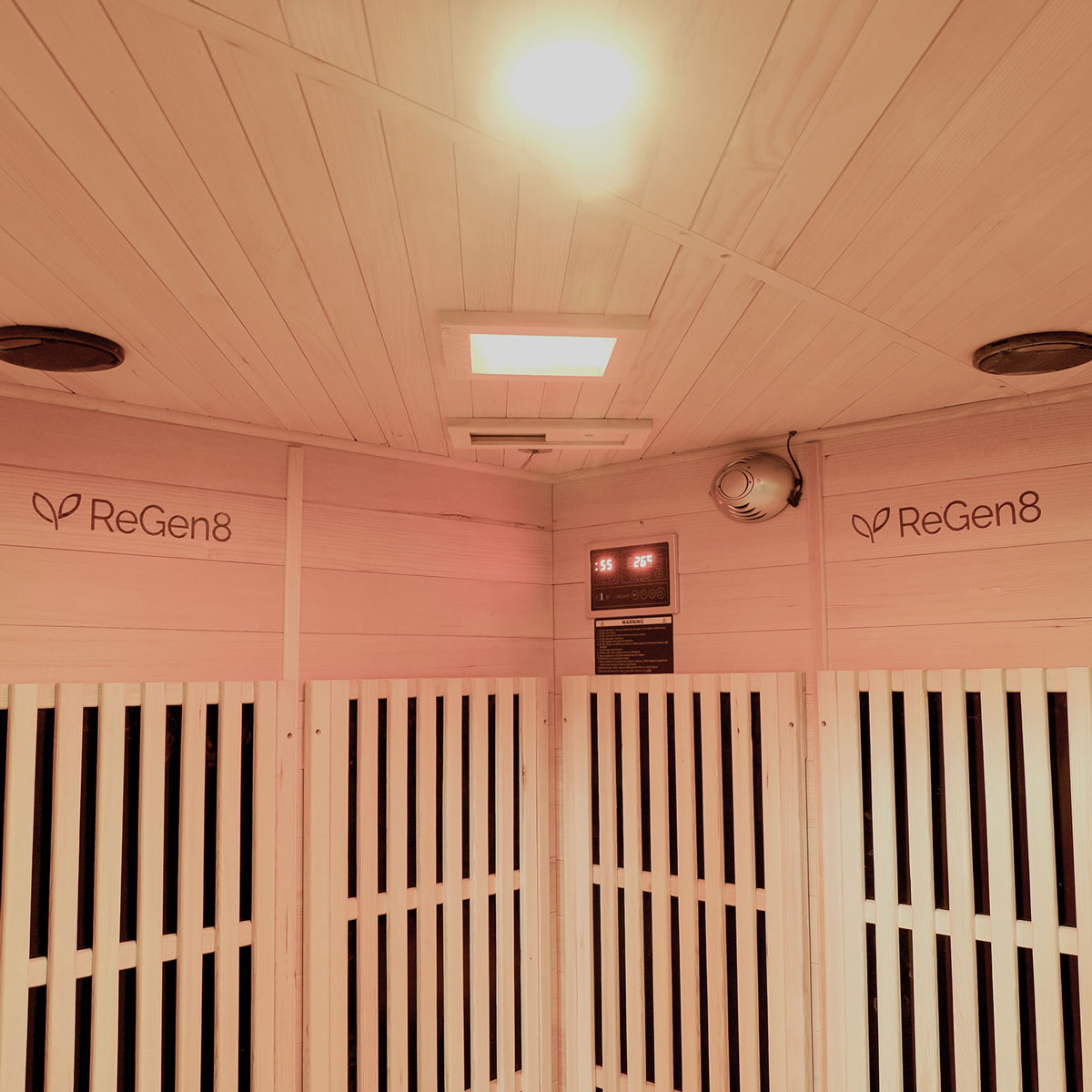 ReGen8 Quadro Corner - 4 Person 2640W Infrared Sauna