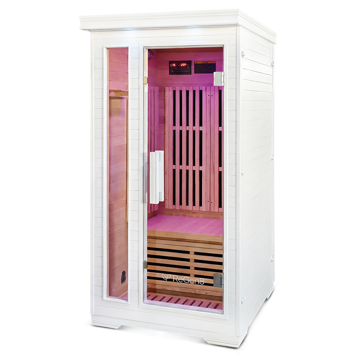 ReGen8 Solo - 1 Person 1410W Infrared Sauna in White