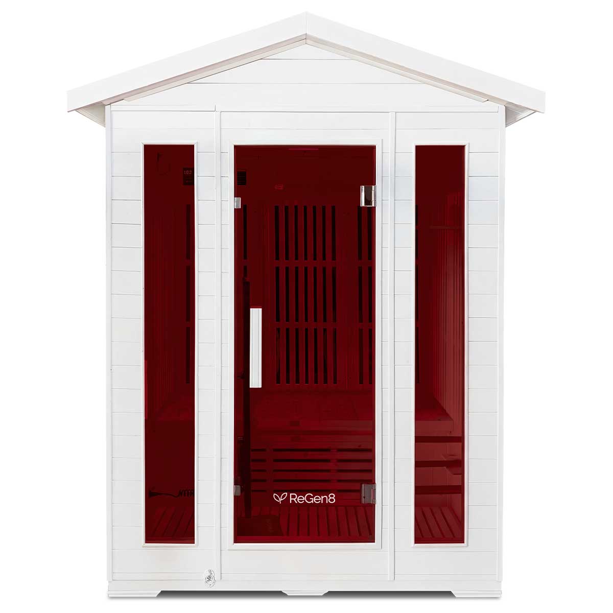 ReGen8 Trio Outdoor - 3 Person 2620W Infrared Sauna in White