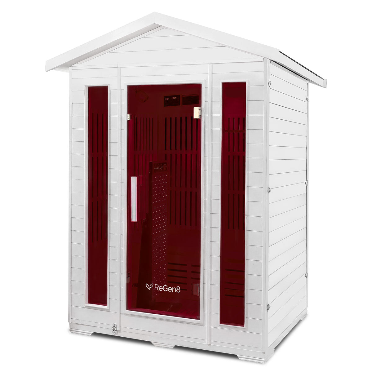ReGen8 Trio Outdoor - 3 Person 2620W Infrared Sauna in White