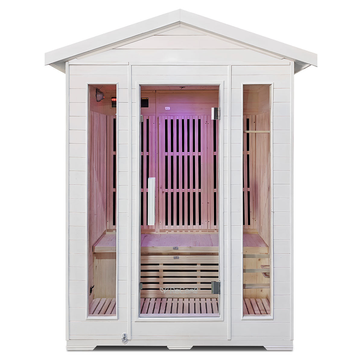 ReGen8 Trio Outdoor - 3 Person 2620W Infrared Sauna in White