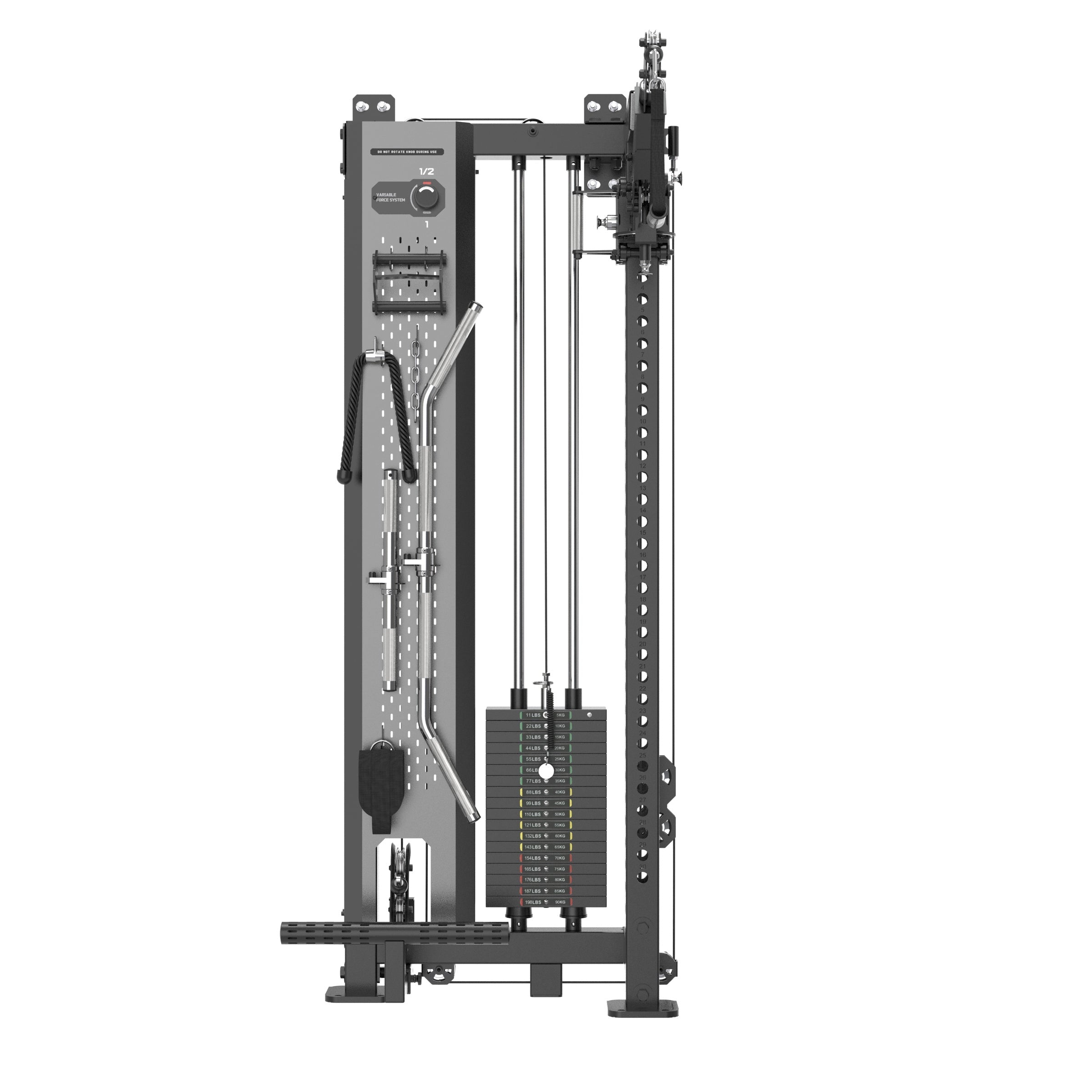 TRCFT-X1 ELITE Functional Trainer + SX1 Bench | Wall-Mount | 90kg Stack | 1:1–2:1 Ratio