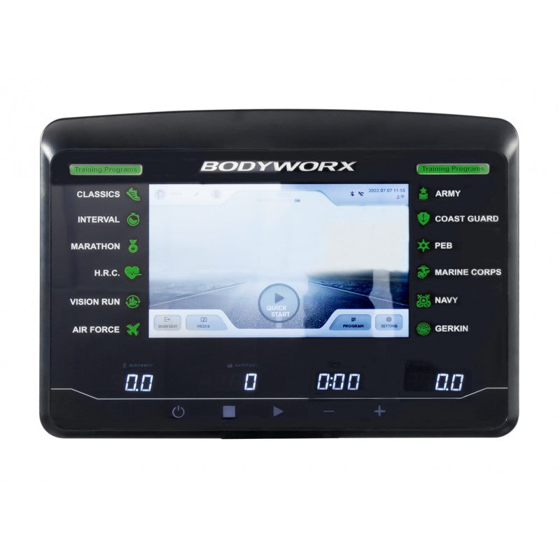 Bodyworx JTX3.00 10.1” TFT Treadmill * NEW *