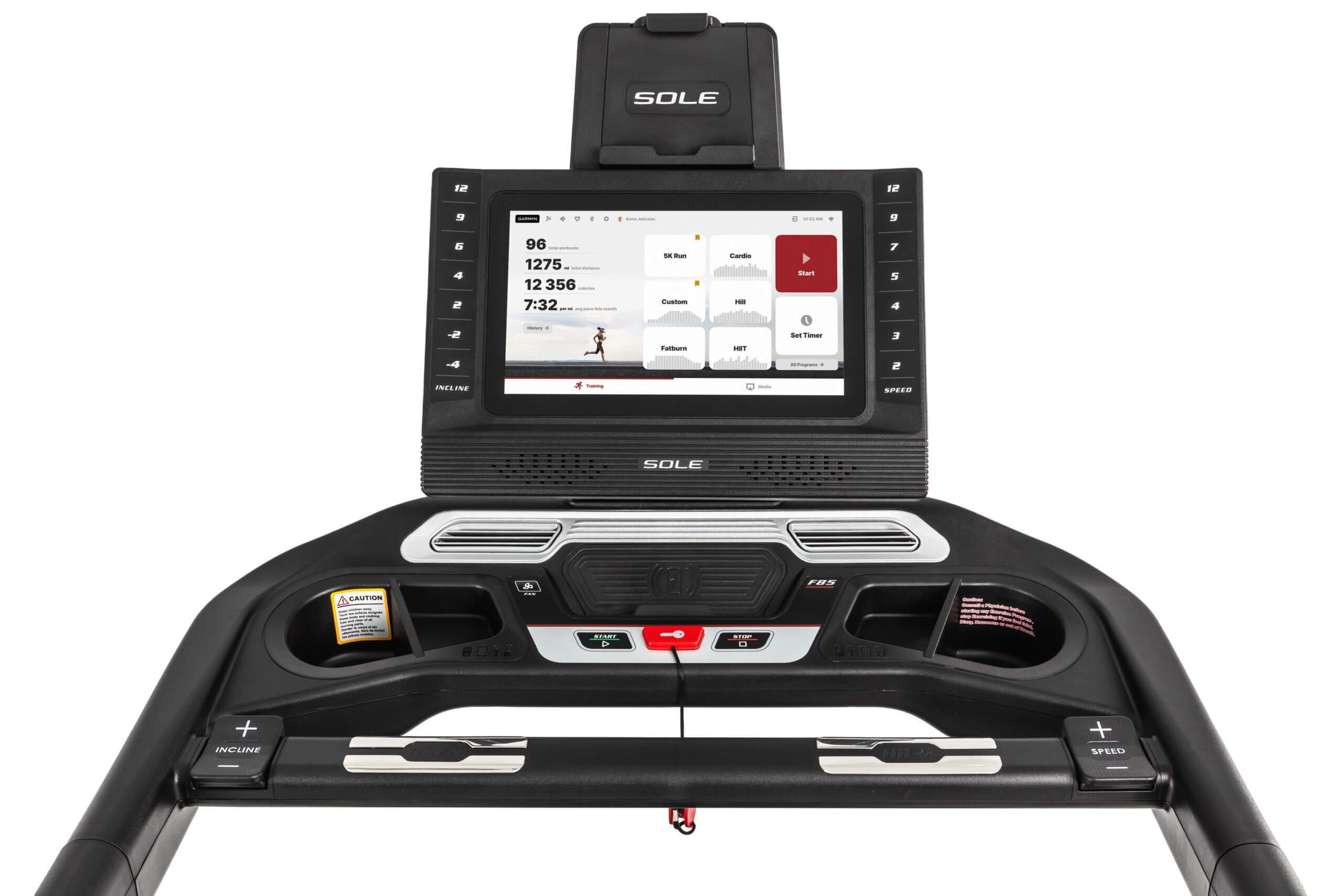 SOLE F85 Treadmill | 15.6″ Touchscreen | 4 HP