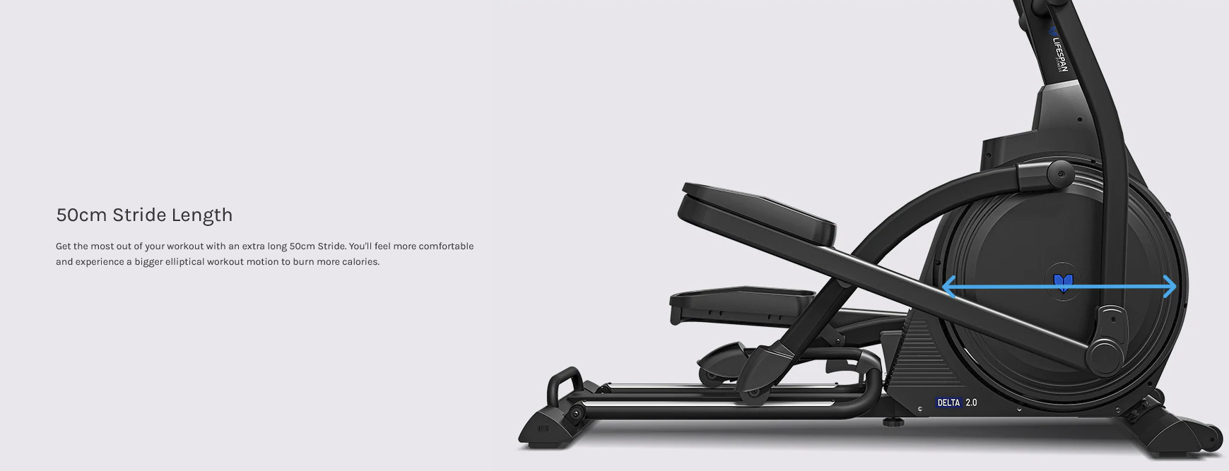 Cross Trainer Elliptical Delta 2.0 | 20" Stride