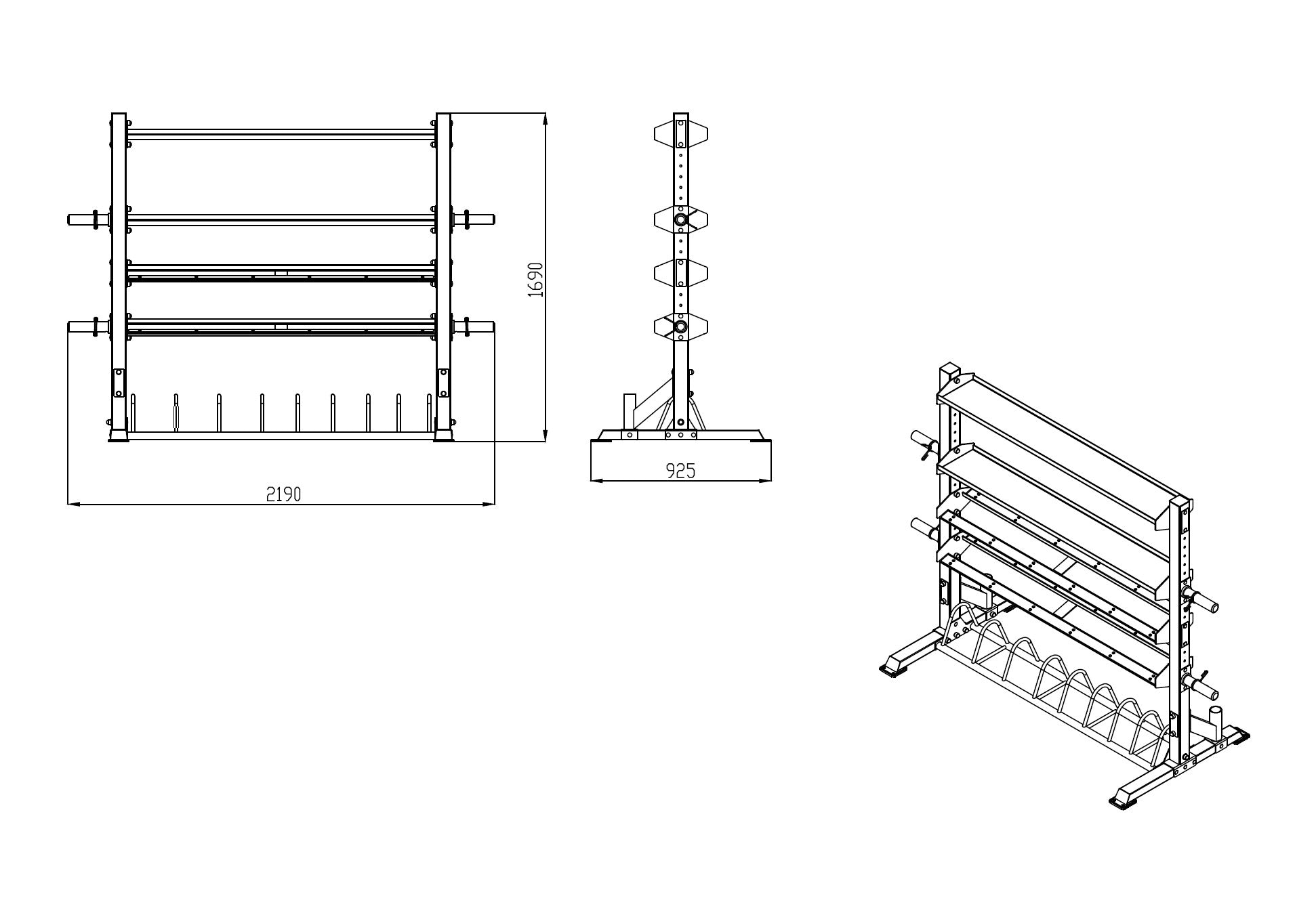4 TIER MULTI-PURPOSE STORAGE RACKING SYSTEM