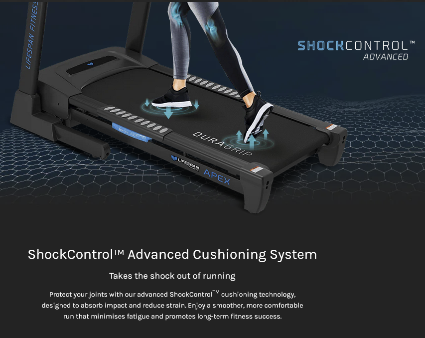 Lifespan Fitness Apex 2 Smart  10.1" Smart HD TFT Touchscreen Treadmill