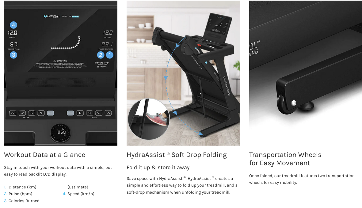 Pursuit MAX Treadmill 2.5 CHP Motor EverDrive