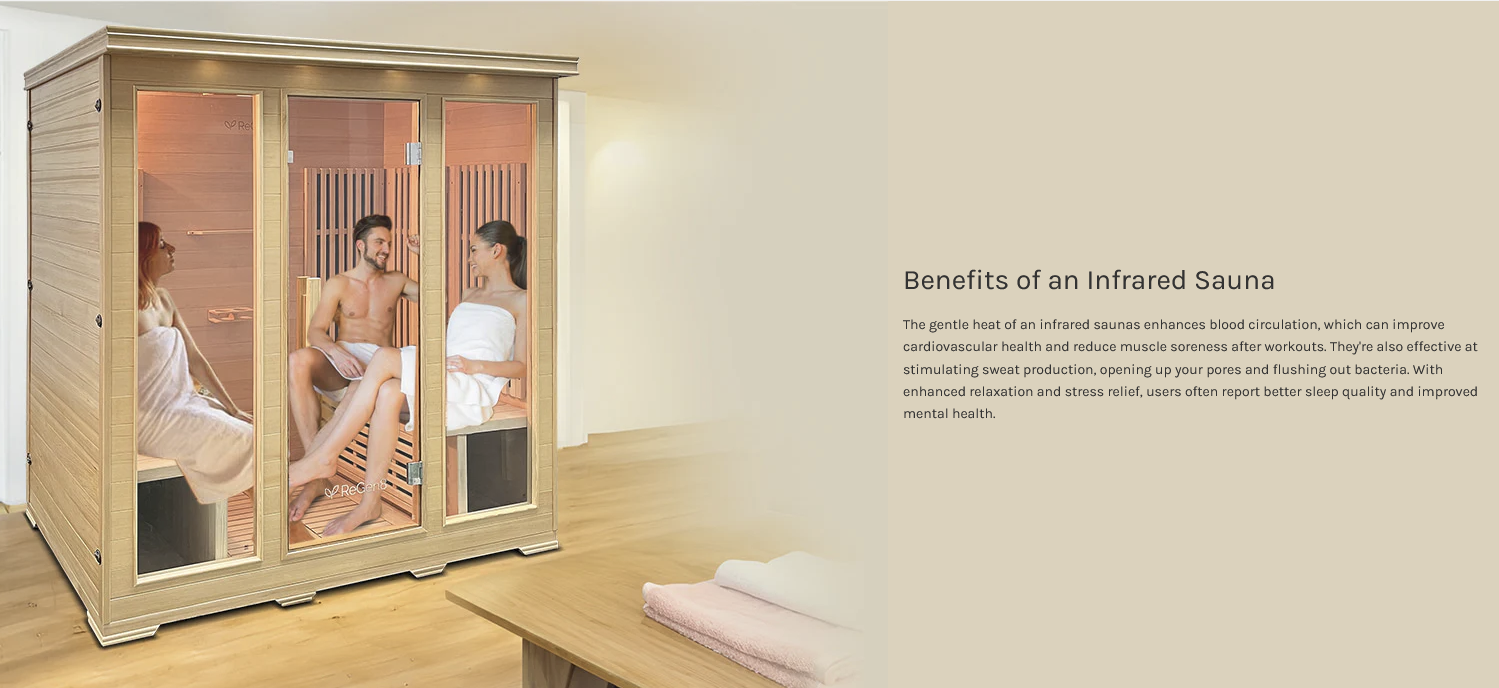 ReGen8 Quadro - 4 Person 2640W Infrared Sauna