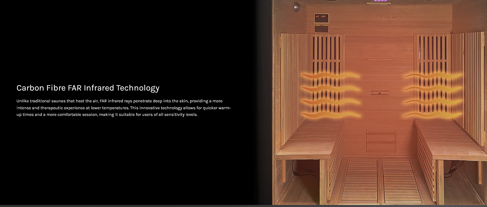 ReGen8 Quadro - 4 Person 2640W Infrared Sauna