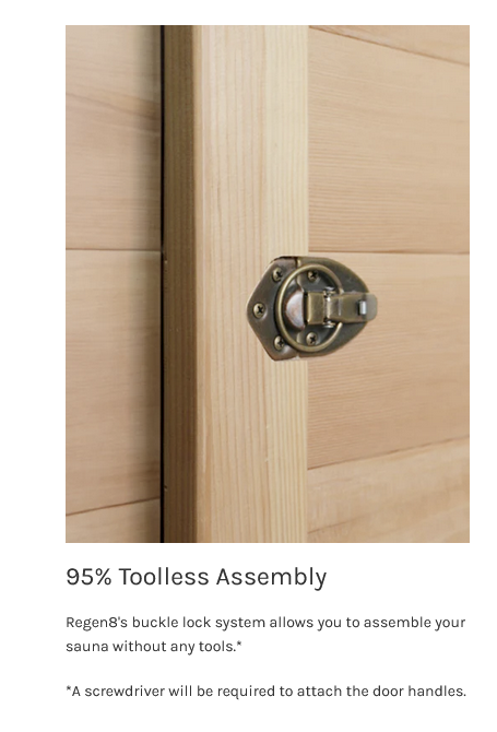 ReGen8 Quadro Corner - 4 Person 2640W Infrared Sauna