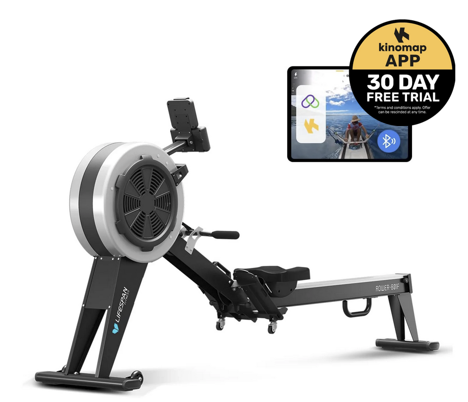 Lifespan Fitness ROWER-801F Air & Magnetic Commercial Rowing Machine