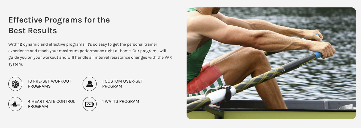 Lifespan Fitness ROWER-801F Air & Magnetic Commercial Rowing Machine