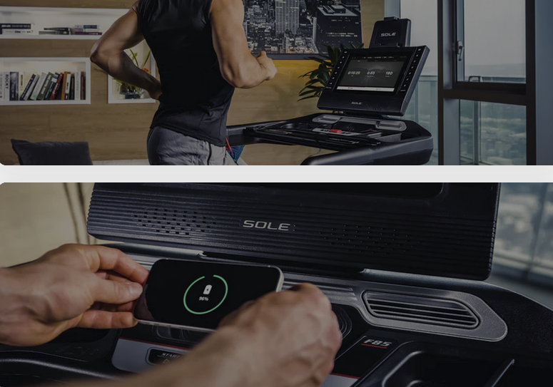 SOLE F85 Treadmill | 15.6″ Touchscreen | 4 HP
