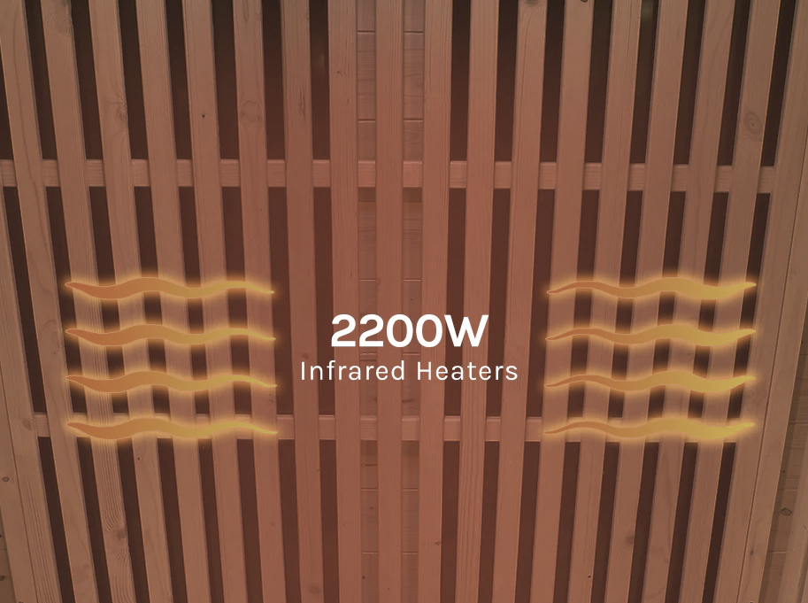 ReGen8 Duo Outdoor - 2 Person 2200W Infrared Sauna Natural