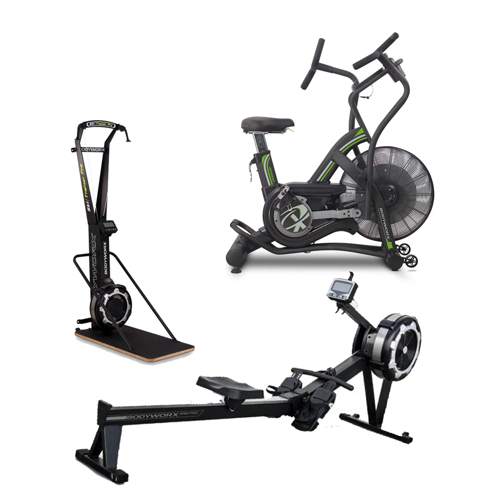 Ski ErgTrainer + Air Bike + KRX Rower Cardio Pak – Trojan Fitness