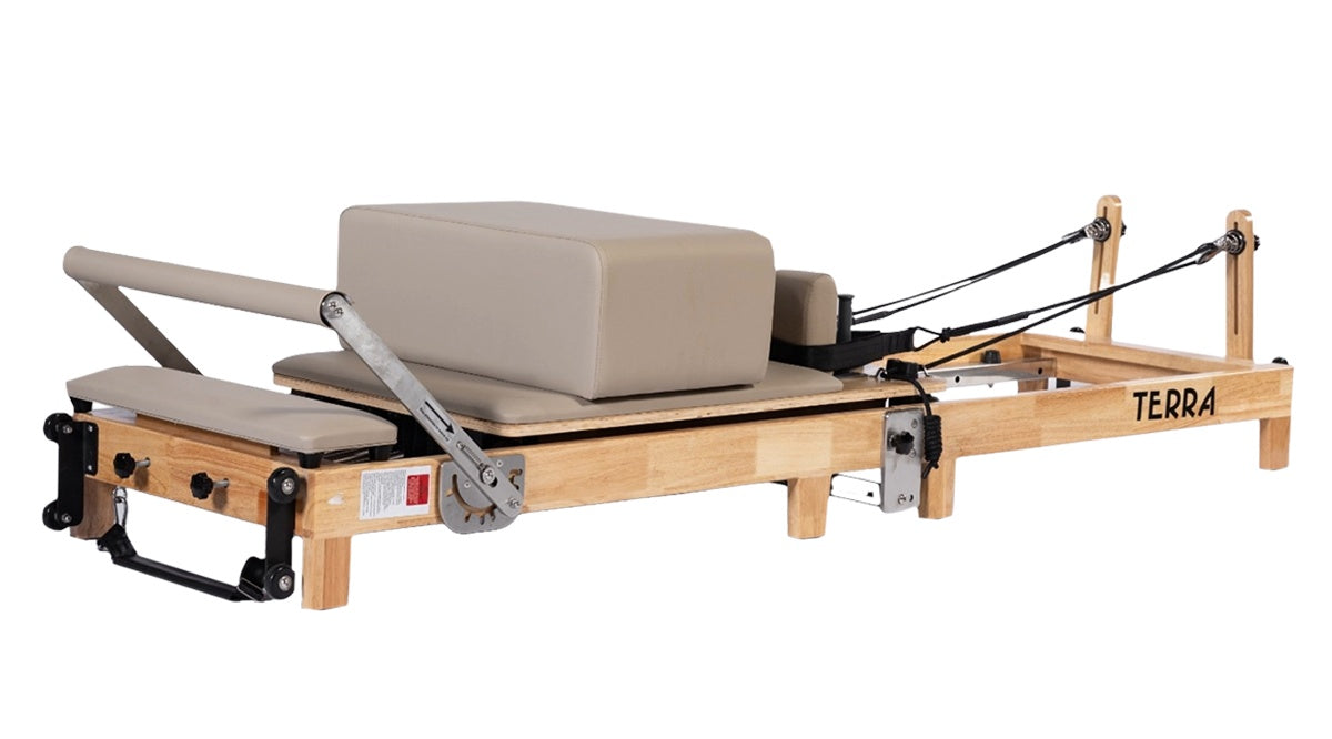 Trojan TERRA Beije Oak Folding Reformer Inc Box & Jump Board * NEW *